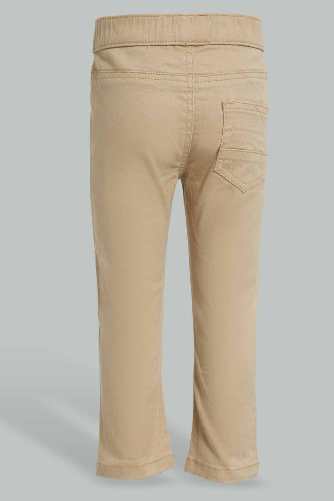Redtag-Beige-Twill-Pull-On-Category:Trousers,-Colour:Beige,-Deals:New-In,-Filter:Infant-Boys-(3-to-24-Mths),-INB-Trousers,-New-In-INB,-Non-Sale,-S22D,-Section:Kidswear,-TBL-Infant-Boys-3 to 24 Months