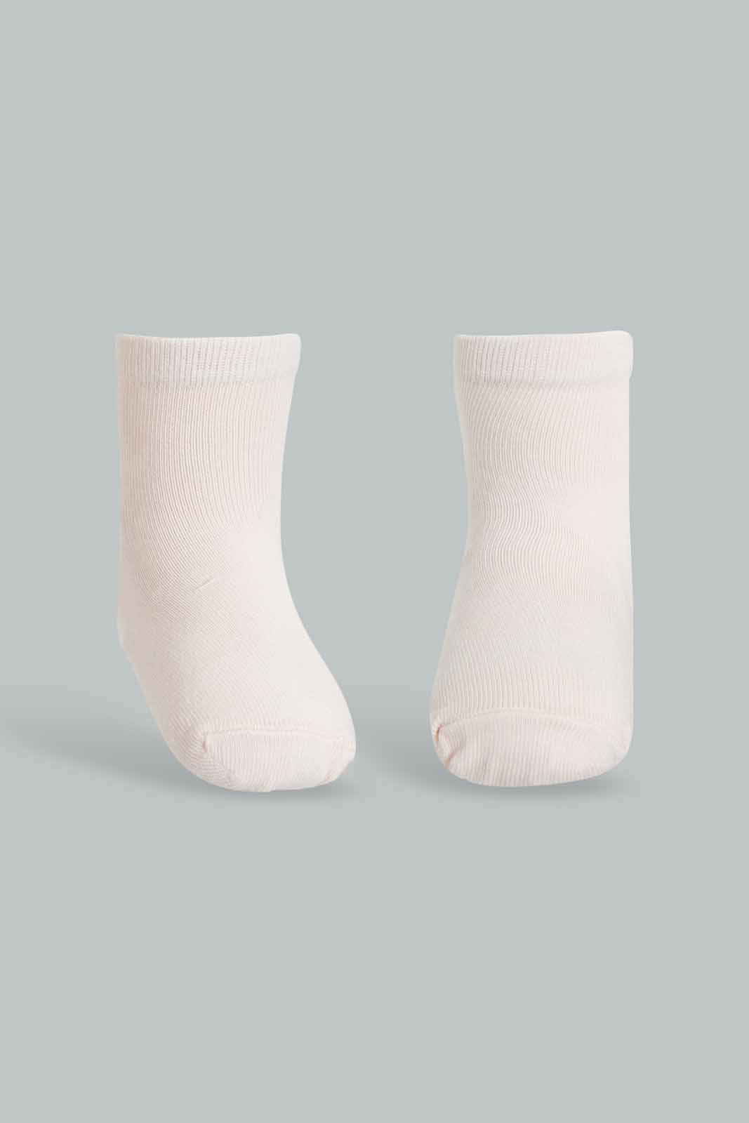 Redtag-Pink-Full-Length-Socks-For-Baby-Girls-(Pack-of-4)-365,-Bundle,-Category:Socks,-Colour:-Pink,-Deals:New-In,-Filter:Infant-Girls-(3-to-24-Mths),-ING-Socks,-New-In-ING-APL,-Section:Girls-(0-to-14Yrs)-Infant-Girls-3 to 24 Months