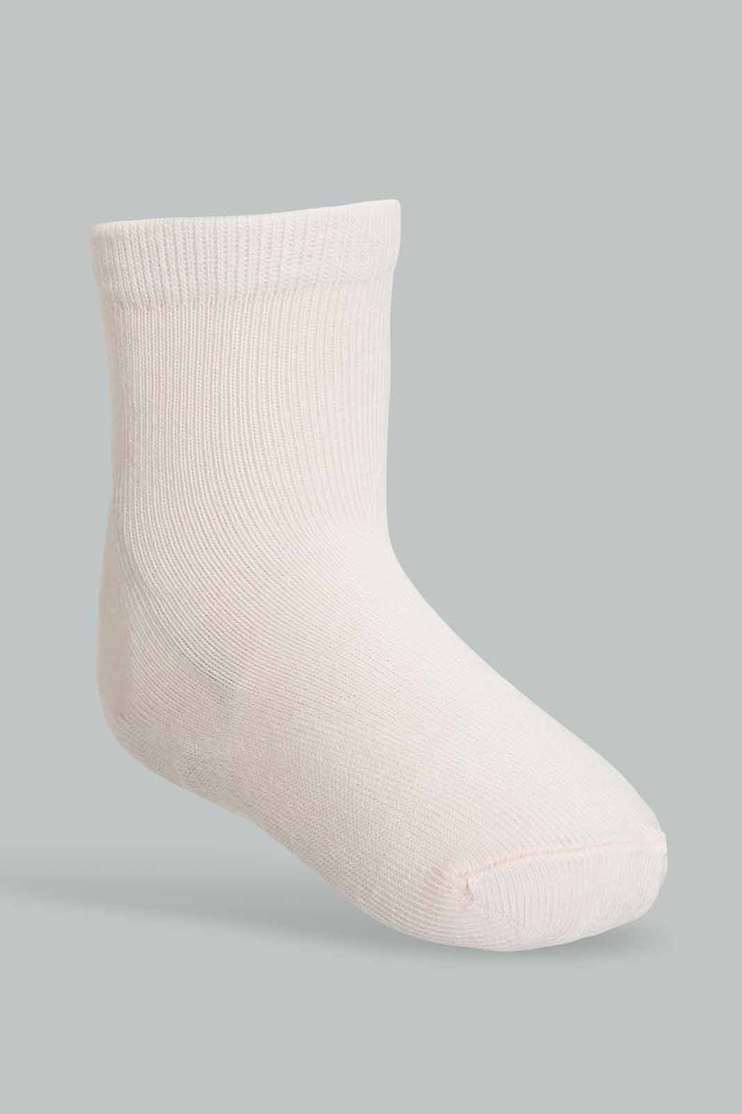 Redtag-Pink-Full-Length-Socks-For-Baby-Girls-(Pack-of-4)-365,-Bundle,-Category:Socks,-Colour:-Pink,-Deals:New-In,-Filter:Infant-Girls-(3-to-24-Mths),-ING-Socks,-New-In-ING-APL,-Section:Girls-(0-to-14Yrs)-Infant-Girls-3 to 24 Months