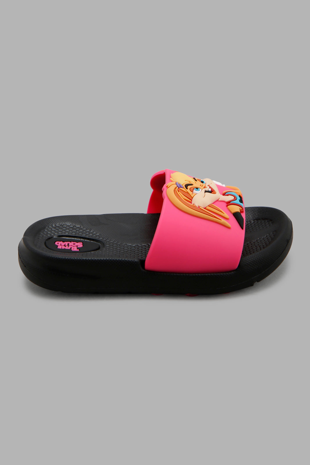 Redtag-Black-Space-Jam-Character-Slide-Category:Flip-Flops,-CHR,-Colour:Black,-ContentTest,-Deals:New-In,-Filter:Girls-Footwear-(3-to-5-Yrs),-GIR-Flip-Flops,-New-In-GIR-FOO,-Non-Sale,-S22C,-Section:Girls-(0-to-14Yrs)-Girls-3 to 5 Years