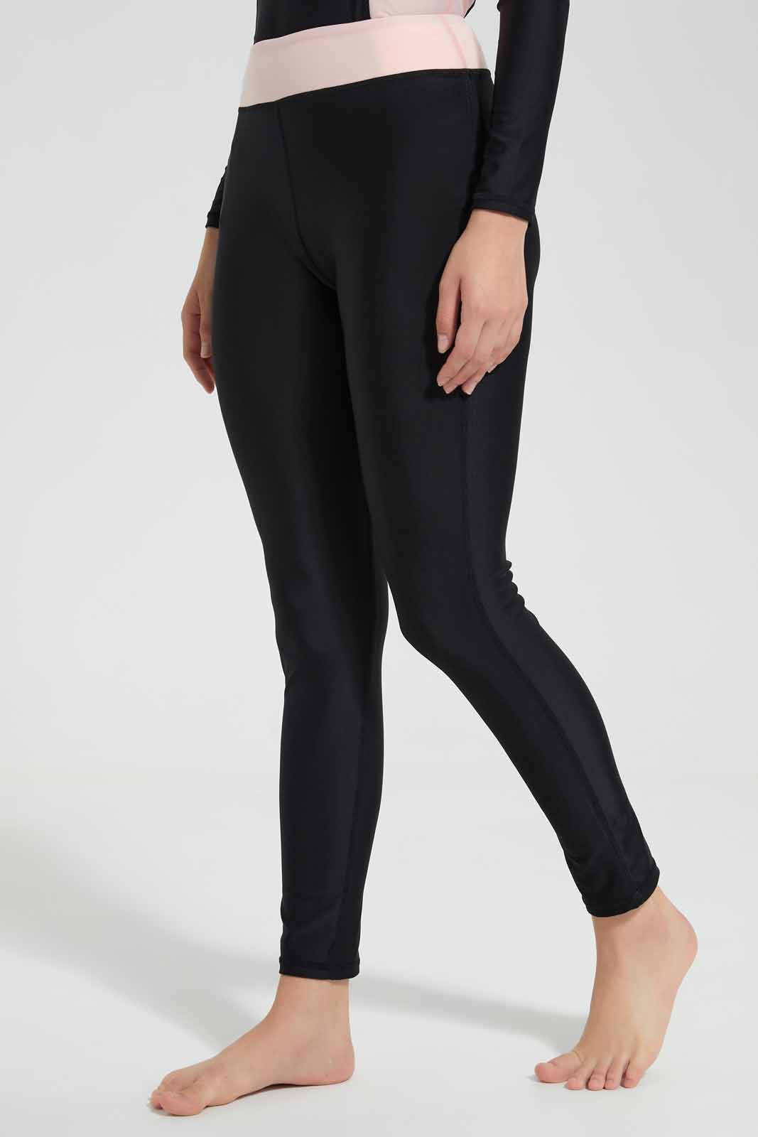 Redtag-Black-Solid-Burkini-Category:Swimwear,-Colour:Black,-Deals:New-In,-Filter:Women's-Clothing,-New-In-Women,-Non-Sale,-S22C,-Section:Women,-Women-Swimwear--