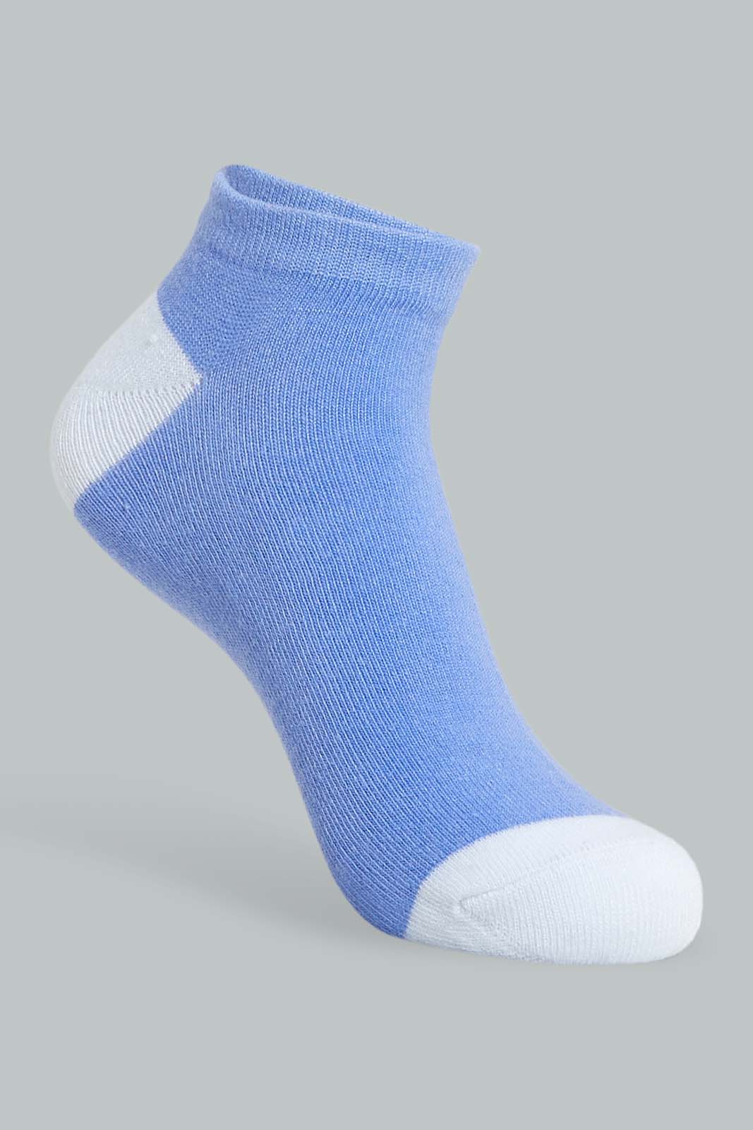 Redtag-Assorted-Striped/Printed-Ankle-Socks-(5-Pack)-Ankle-Socks-Women's-