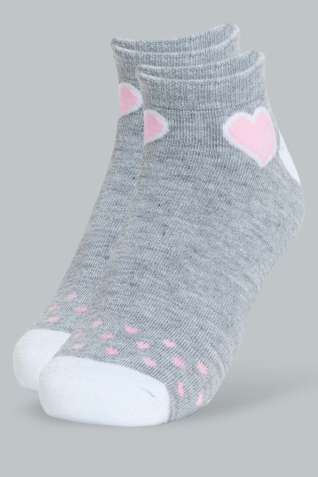 Redtag-Assorted-Striped/Printed-Ankle-Socks-(5-Pack)-Ankle-Socks-Women's-