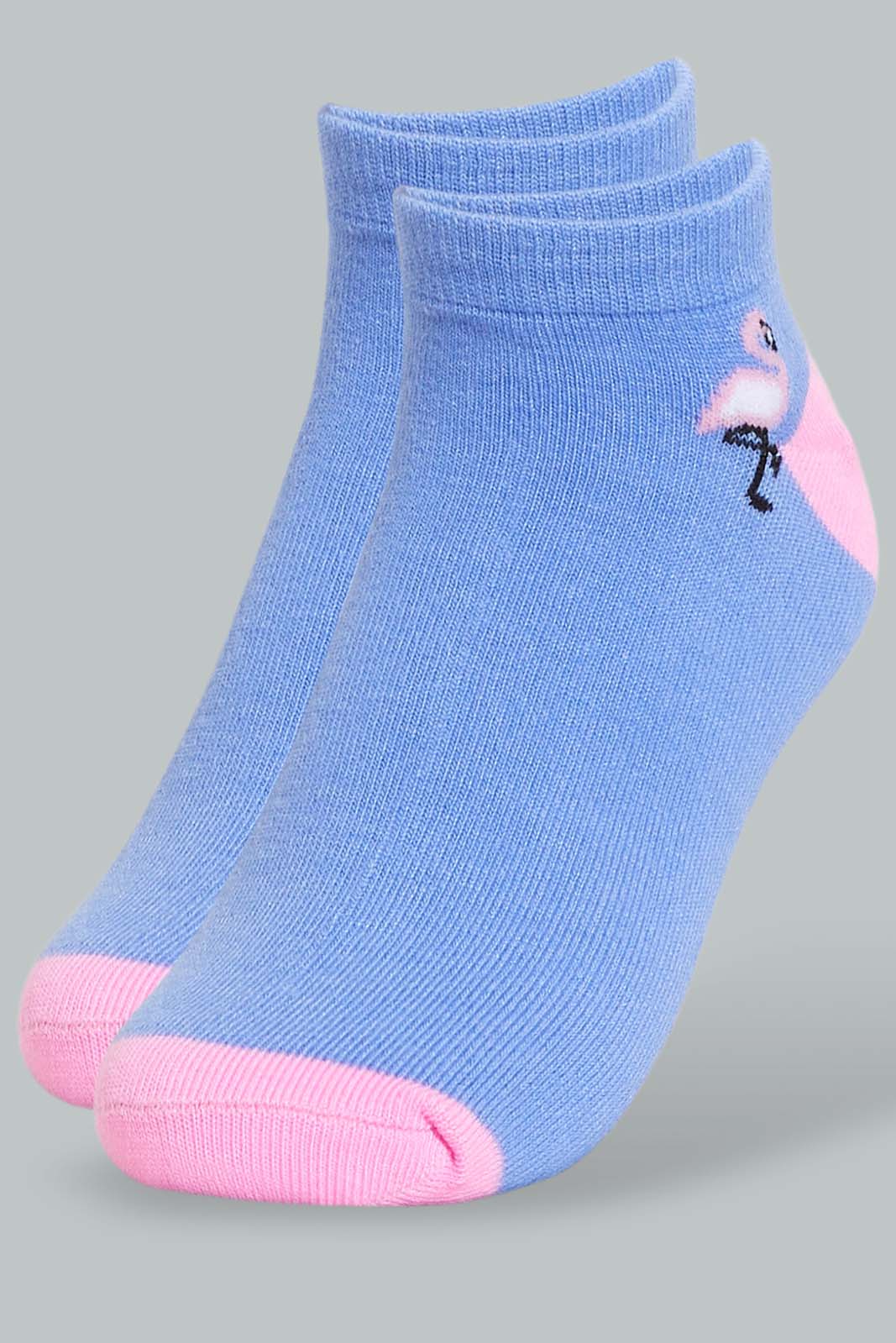 Redtag-Assorted-Striped/Printed-Ankle-Socks-(5-Pack)-Ankle-Socks-Women's-