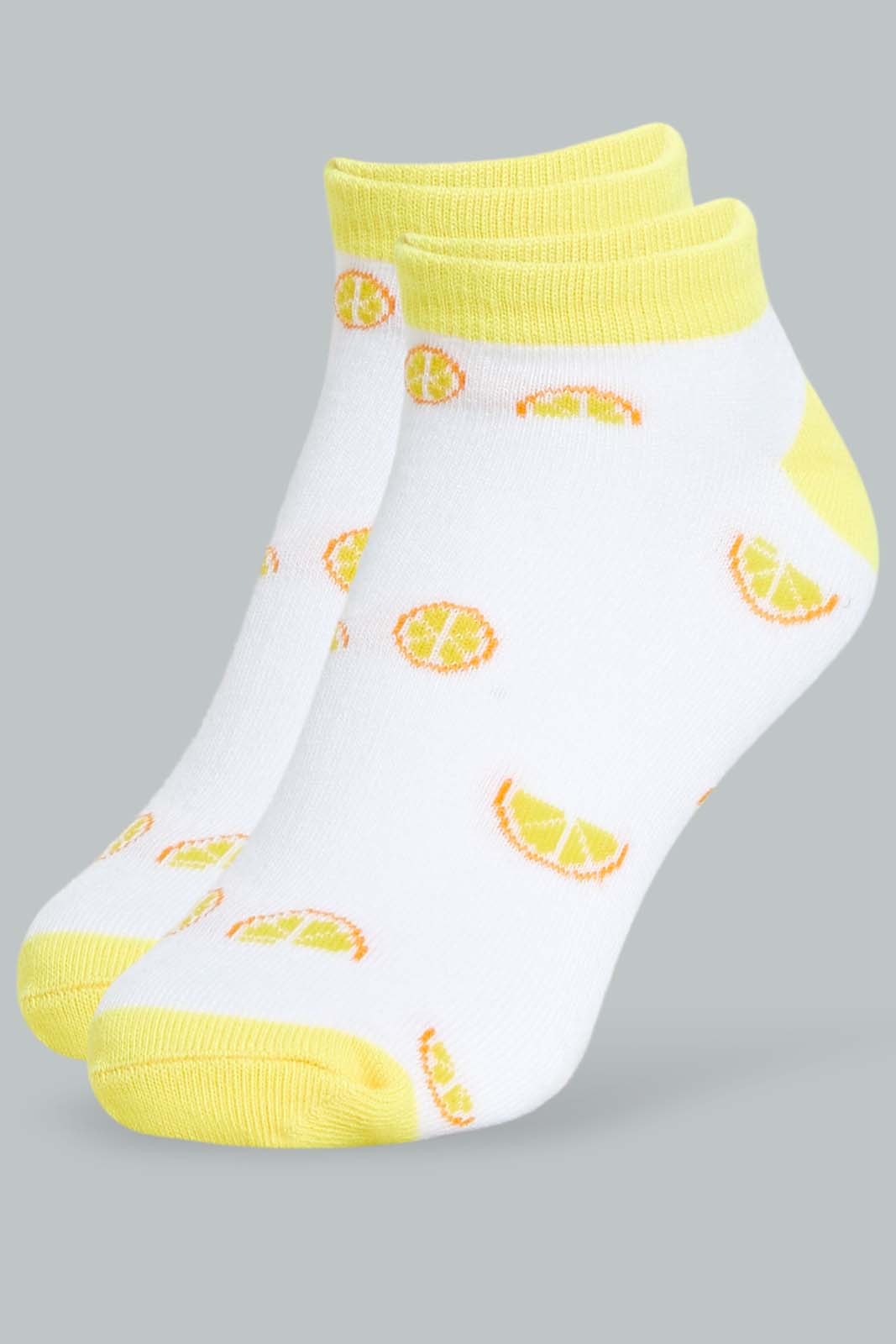 Redtag-Assorted-Striped/Printed-Ankle-Socks-(5-Pack)-Ankle-Socks-Women's-
