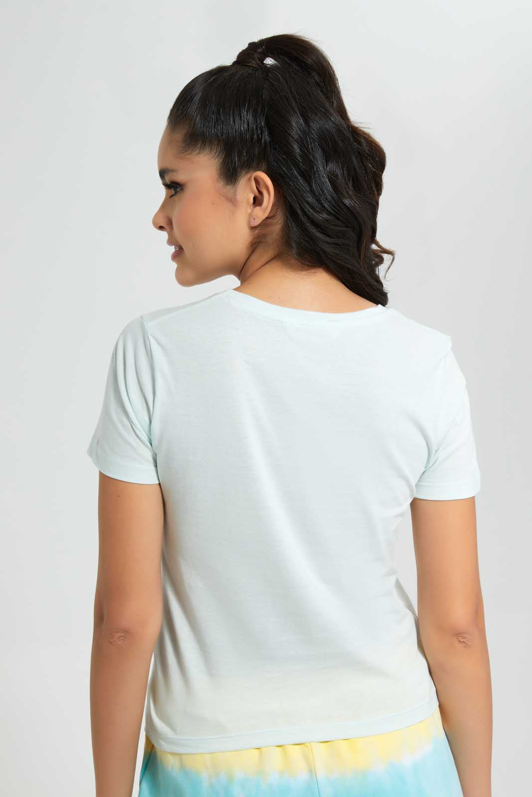 Redtag-Mint-V-Neck-T-Shirt-V-Neck-T-Shirts-Women's-