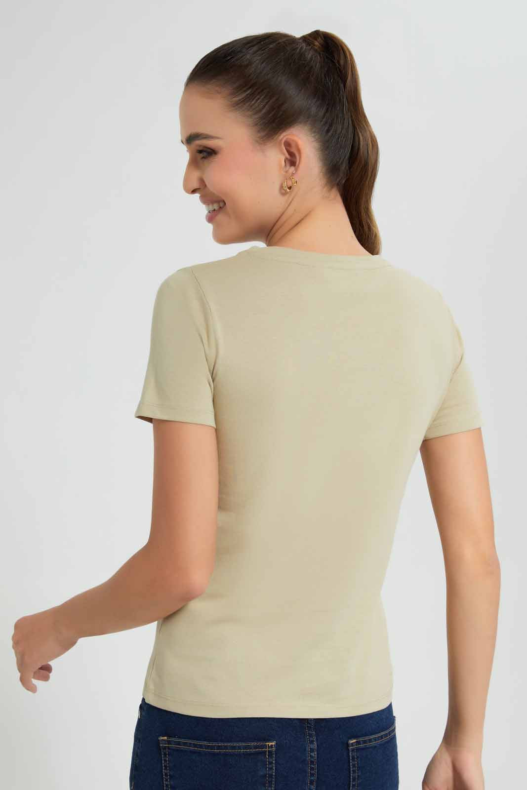 Redtag-Olive-Beauty-Embellished-T-Shirt-Category:T-Shirts,-Colour:Dark-Green,-Filter:Women's-Clothing,-New-In,-New-In-Women,-Non-Sale,-S22D,-Section:Women,-TBL,-Women-T-Shirts-Women's-