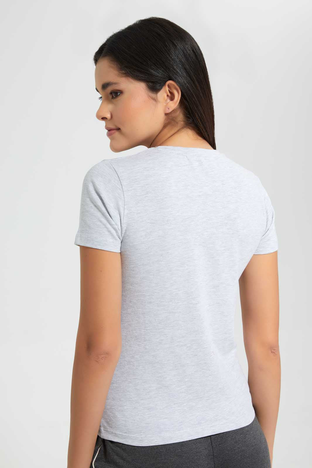 Redtag-Ivory--Crew-Neck-T-Shirt-Graphic-T-Shirts-Women's-