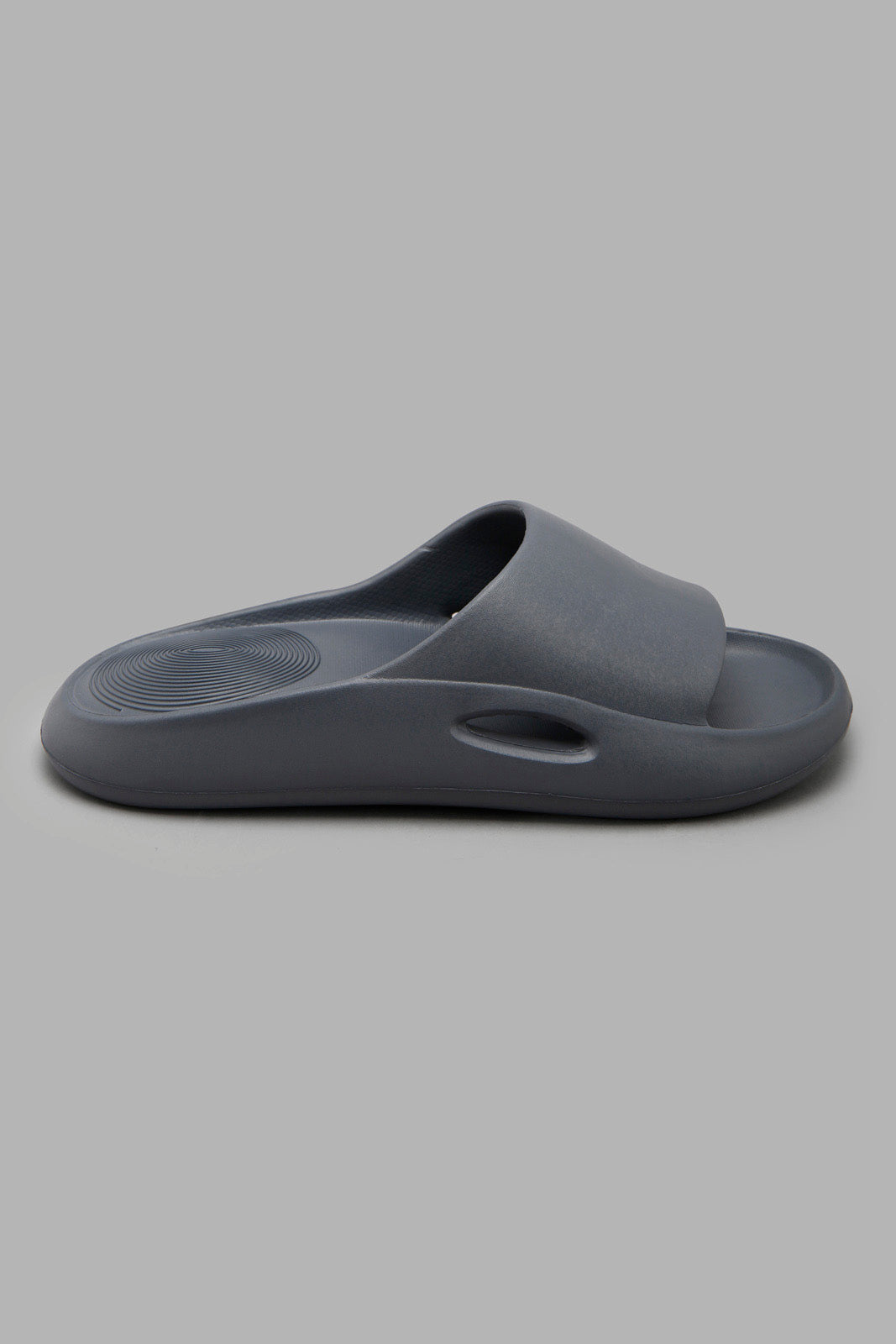 Redtag-Mid-Grey-Moulded-Platform-Slide-Category:Flip-Flops,-Colour:Grey,-Filter:Men's-Footwear,-Men-Flip-Flops,-New-In,-New-In-Men-FOO,-Non-Sale,-Section:Men,-W22O-Men's-