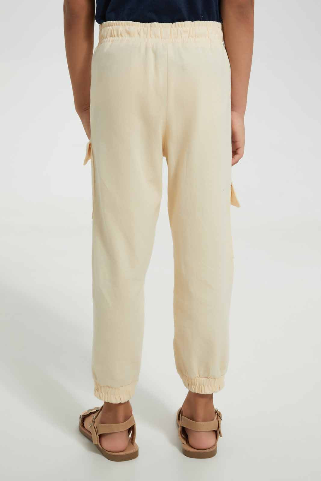 Beige Cargo Pant