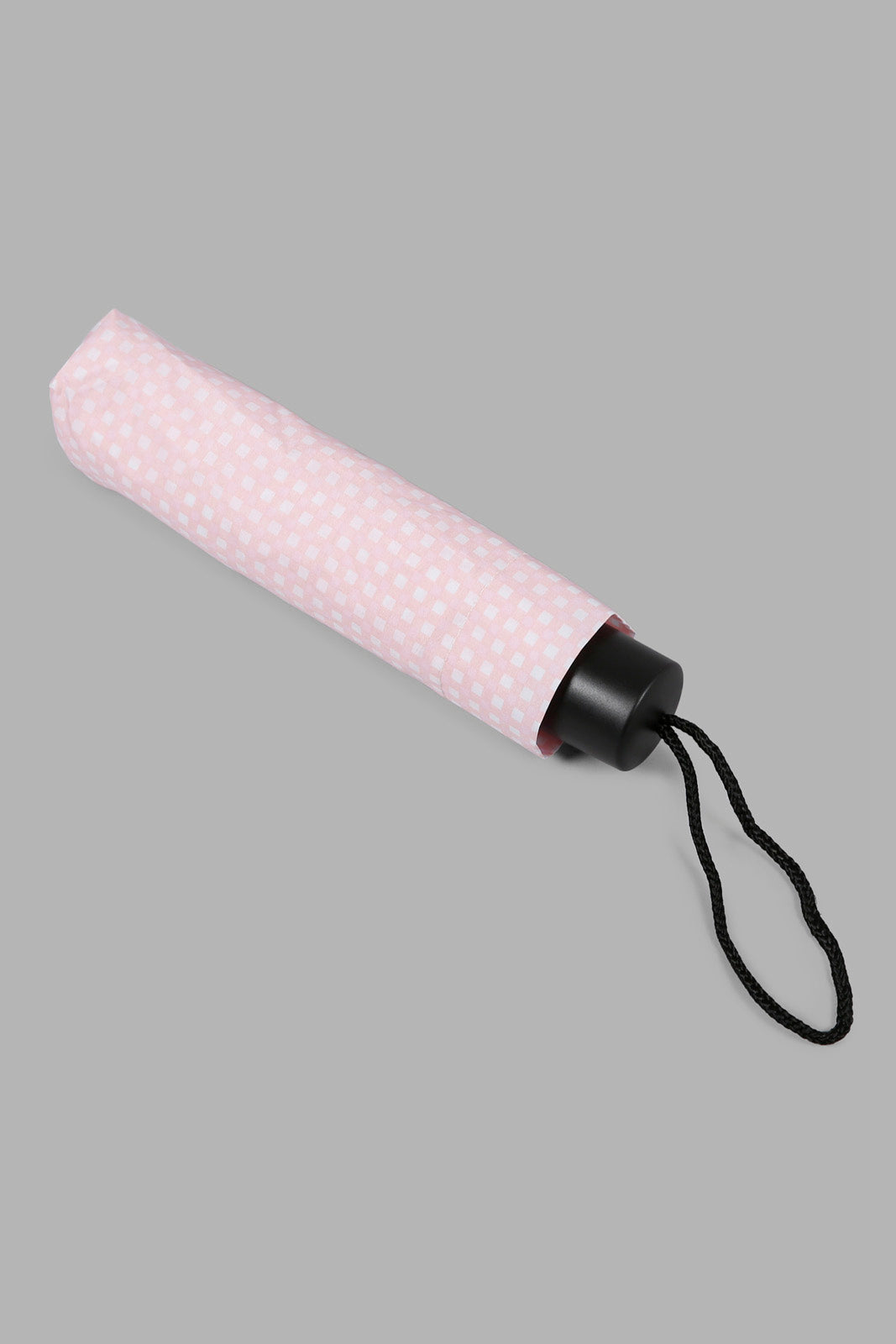 Redtag-Pink/White-3-Fold-Umbrella-Category:Umbrellas,-Colour:Assorted,-Filter:Travel-Accessories,-IMP-Umbrellas,-New-In,-New-In-IMP-ACC,-Non-Sale,-Section:Travel,-W22O-Travel-Accessories-