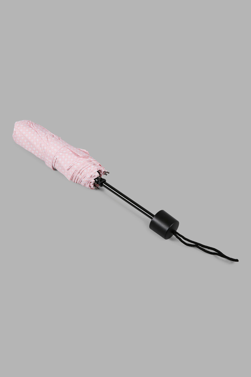 Redtag-Pink/White-3-Fold-Umbrella-Category:Umbrellas,-Colour:Assorted,-Filter:Travel-Accessories,-IMP-Umbrellas,-New-In,-New-In-IMP-ACC,-Non-Sale,-Section:Travel,-W22O-Travel-Accessories-