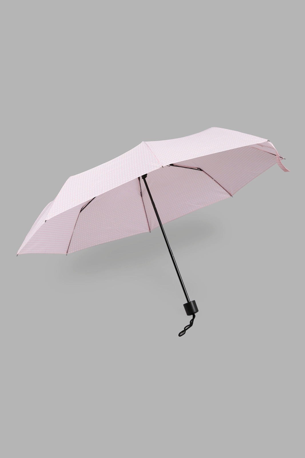 Redtag-Pink/White-3-Fold-Umbrella-Category:Umbrellas,-Colour:Assorted,-Filter:Travel-Accessories,-IMP-Umbrellas,-New-In,-New-In-IMP-ACC,-Non-Sale,-Section:Travel,-W22O-Travel-Accessories-