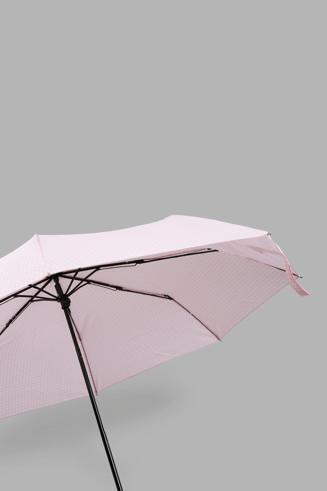 Redtag-Pink/White-3-Fold-Umbrella-Category:Umbrellas,-Colour:Assorted,-Filter:Travel-Accessories,-IMP-Umbrellas,-New-In,-New-In-IMP-ACC,-Non-Sale,-Section:Travel,-W22O-Travel-Accessories-