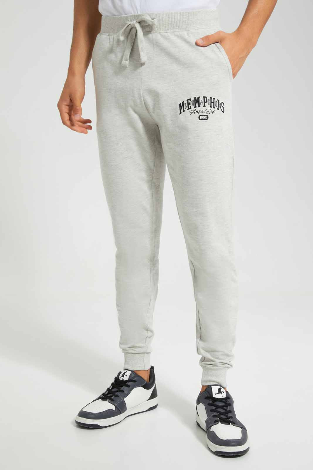 Redtag-Ecru-Jog-Pant-With-Placement-Print-Category:Joggers,-Colour:Ecru,-Deals:New-In,-Filter:Men's-Clothing,-Men-Joggers,-New-In-Men,-Non-Sale,-S22D,-Section:Men,-TBL-Men's-