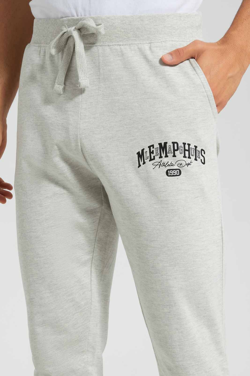 Redtag-Ecru-Jog-Pant-With-Placement-Print-Category:Joggers,-Colour:Ecru,-Deals:New-In,-Filter:Men's-Clothing,-Men-Joggers,-New-In-Men,-Non-Sale,-S22D,-Section:Men,-TBL-Men's-