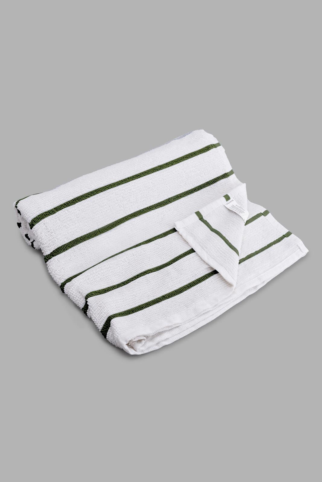 Mint Striped Bath Towel