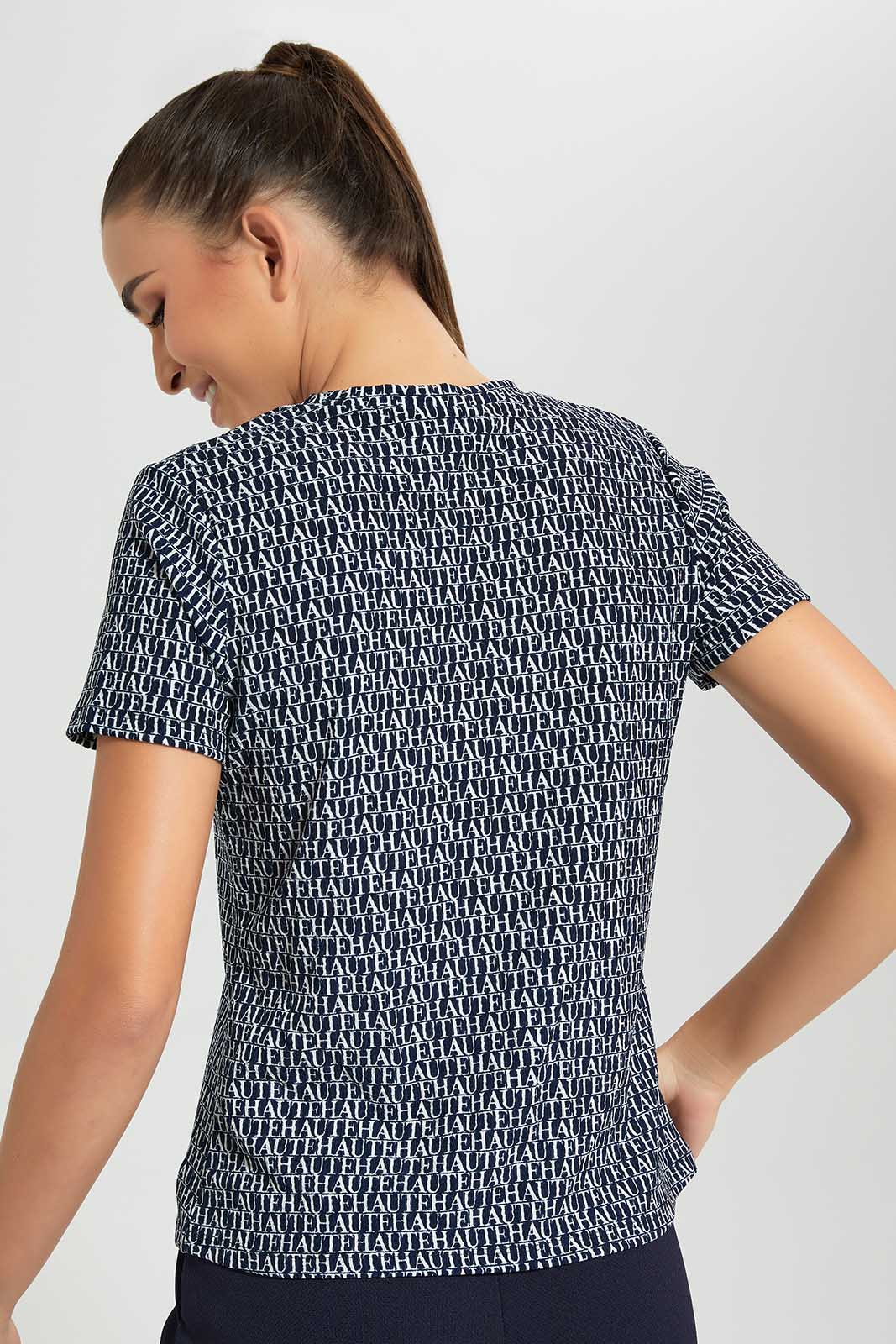 Redtag-Navy-Printed-Top-Category:Tops,-Colour:Navy,-Deals:New-In,-Filter:Women's-Clothing,-LDC,-LDC-Tops,-New-In-LDC,-Non-Sale,-Section:Women,-W22O-Women's-