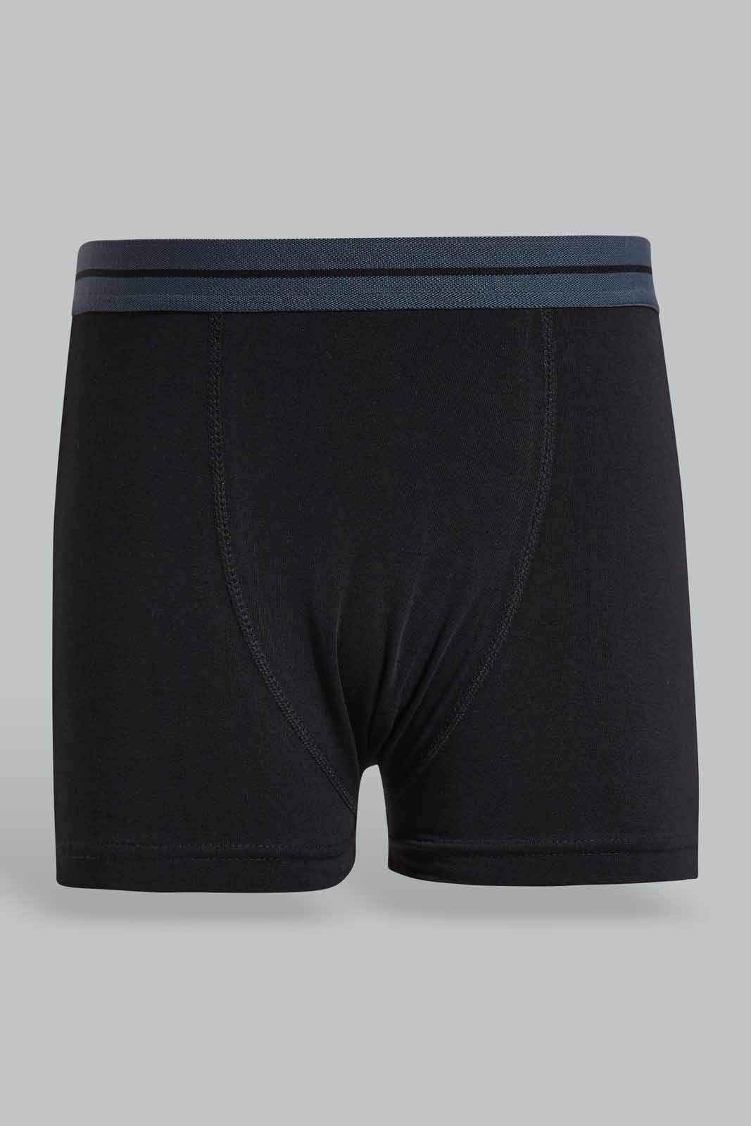 Redtag-Royal-Blue/Black/Grey-Mel-3-Pcs-Pack-Boxer-Shorts-365,-BSR-Boxers,-Category:Boxers,-Colour:Assorted,-Deals:New-In,-Filter:Senior-Boys-(9-to-14-Yrs),-New-In-BSR-APL,-Non-Sale,-Section:Boys-(0-to-14Yrs)-Senior-Boys-9 to 14 Years