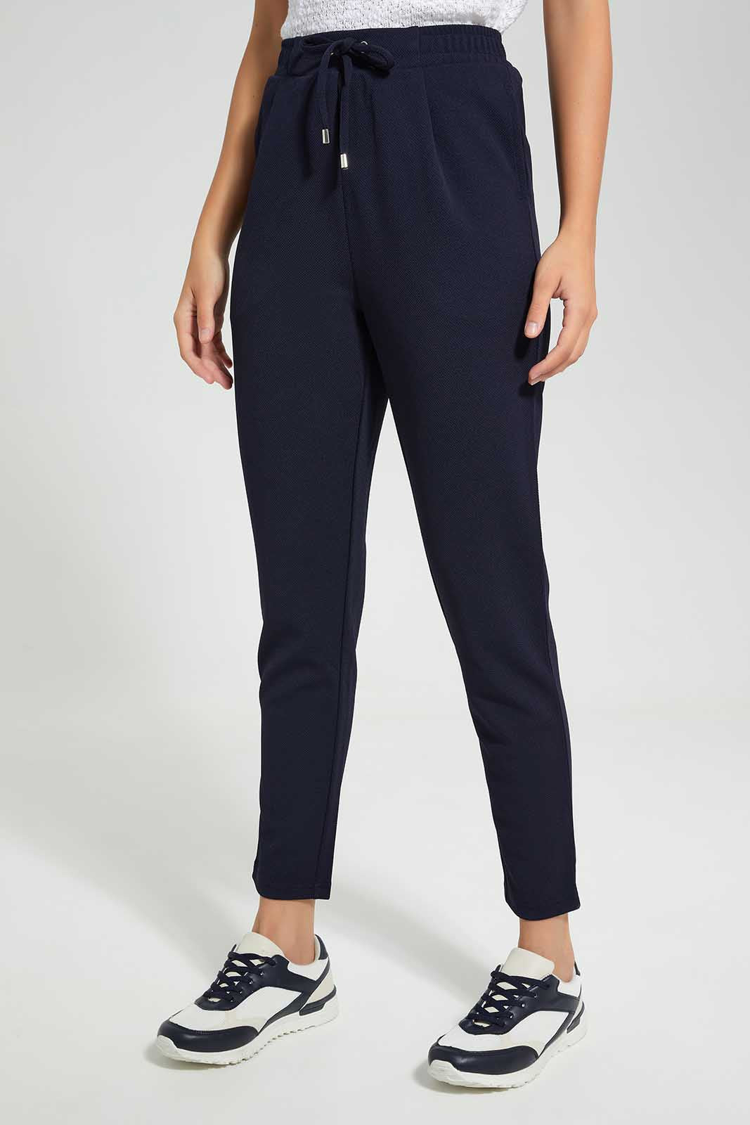 Redtag-Navy-Pant-Category:Trousers,-Colour:Navy,-Deals:New-In,-Filter:Women's-Clothing,-LDC,-LDC-Trousers,-New-In-LDC,-Non-Sale,-Section:Women,-TBL,-W22O-Women's-