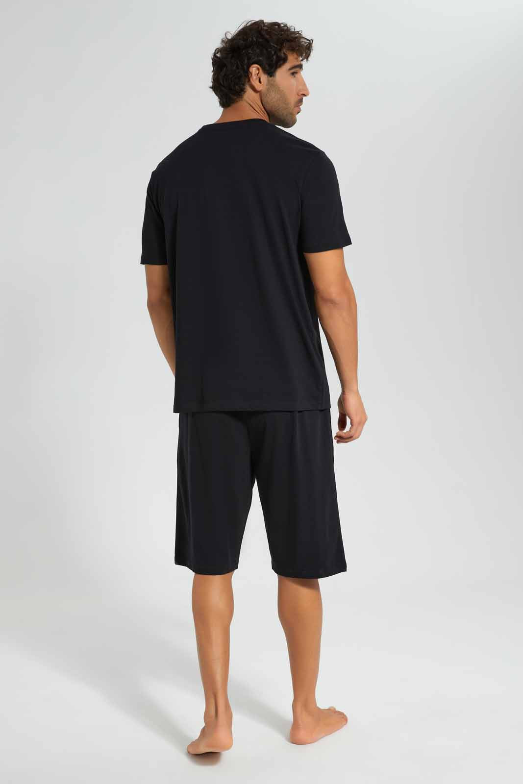 Redtag-Black-Pyjama-Sets-Category:Pyjama-Sets,-Colour:Black,-Deals:New-In,-Filter:Men's-Clothing,-Men-Pyjama-Sets,-New-In-Men,-Non-Sale,-S22D,-Section:Men-Men's-