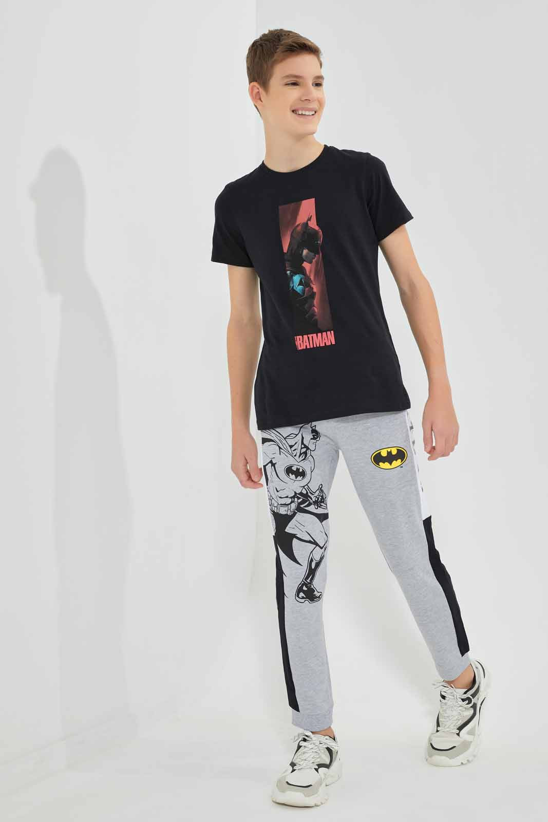 Redtag-Grey-Batman-Jogger-BSR-Joggers,-Category:Joggers,-CHR,-Colour:Grey,-Deals:New-In,-Filter:Senior-Boys-(9-to-14-Yrs),-New-In-BSR-APL,-Non-Sale,-S22D,-Section:Boys-(0-to-14Yrs)-Senior-Boys-9 to 14 Years