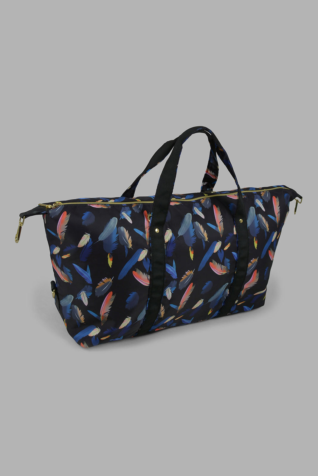 Redtag-Feather-Prints-Duffel-Bag-Category:Bags,-Colour:Assorted,-Filter:Travel-Accessories,-LUG-Bags,-New-In,-New-In-LUG-ACC,-Non-Sale,-Section:Travel,-W22O-Travel-Accessories-
