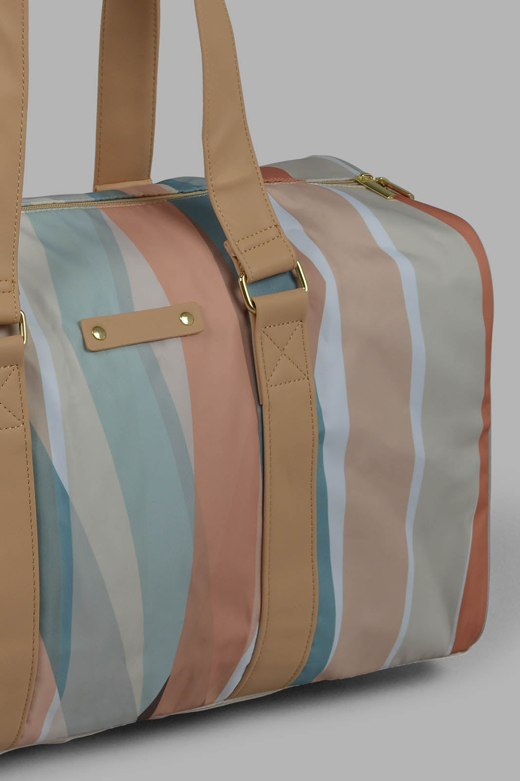 Redtag-Brown-Colour-Duffel-Bag-Category:Bags,-Colour:Brown,-Filter:Travel-Accessories,-LUG-Bags,-New-In,-New-In-LUG-ACC,-Non-Sale,-Section:Travel,-W22O-Travel-Accessories-