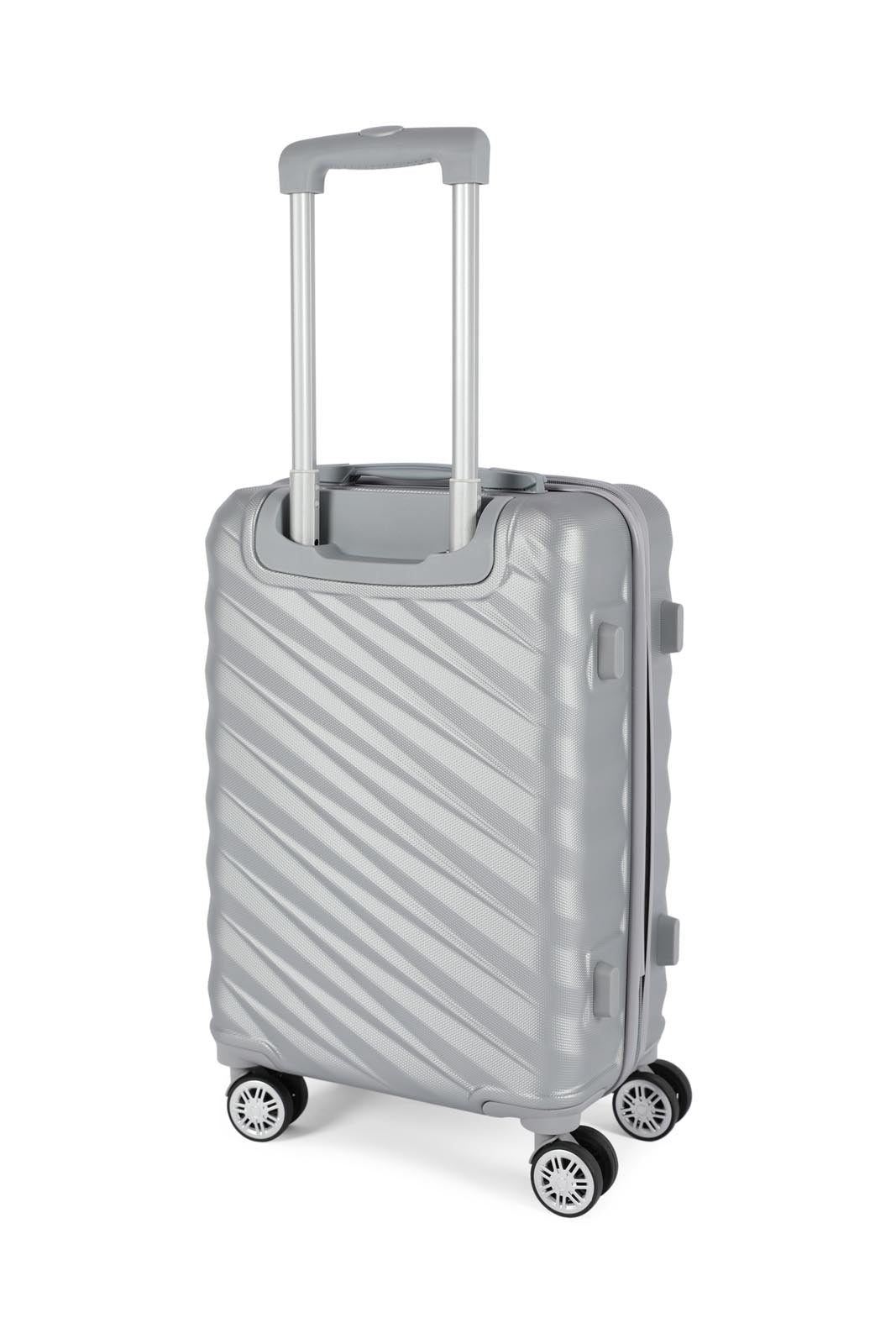 Redtag-Silver-Color-Hard-Abs-Trolley-Lugage-(20-Inch)-Category:Luggage-Trolleys,-Colour:Silver,-Deals:New-In,-Dept:Home,-Filter:Travel-Accessories,-LUG-Luggage-Trolleys,-New-In-LUG-ACC,-Non-Sale,-Section:Homewares,-W22O-Travel-Accessories-