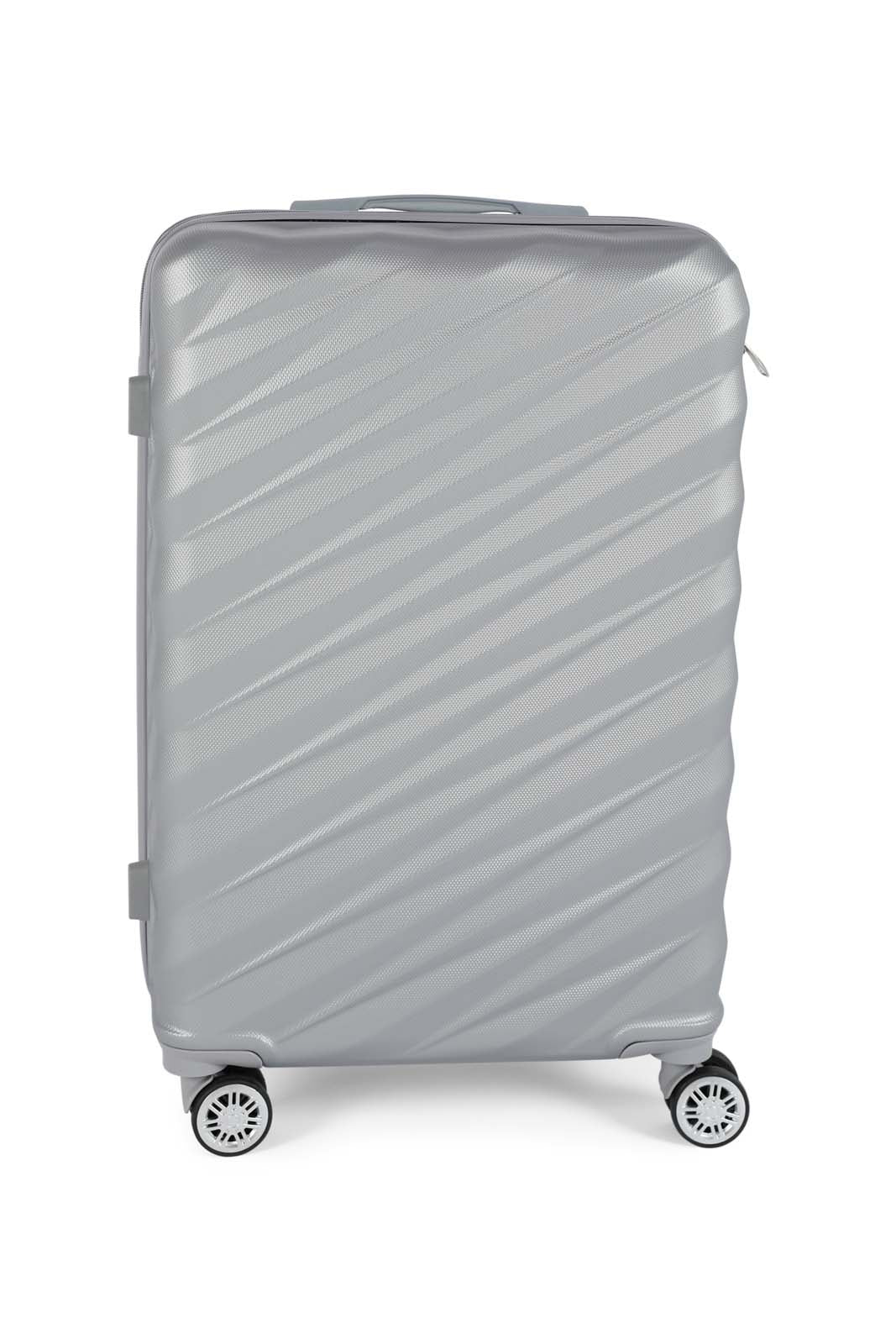 Redtag-Silver-Color-Hard-Abs-Trolley-Lugage-(24-Inch)-Category:Luggage-Trolleys,-Colour:Silver,-Deals:New-In,-Dept:Home,-Filter:Travel-Accessories,-LUG-Luggage-Trolleys,-New-In-LUG-ACC,-Non-Sale,-Section:Homewares,-W22O-Travel-Accessories-