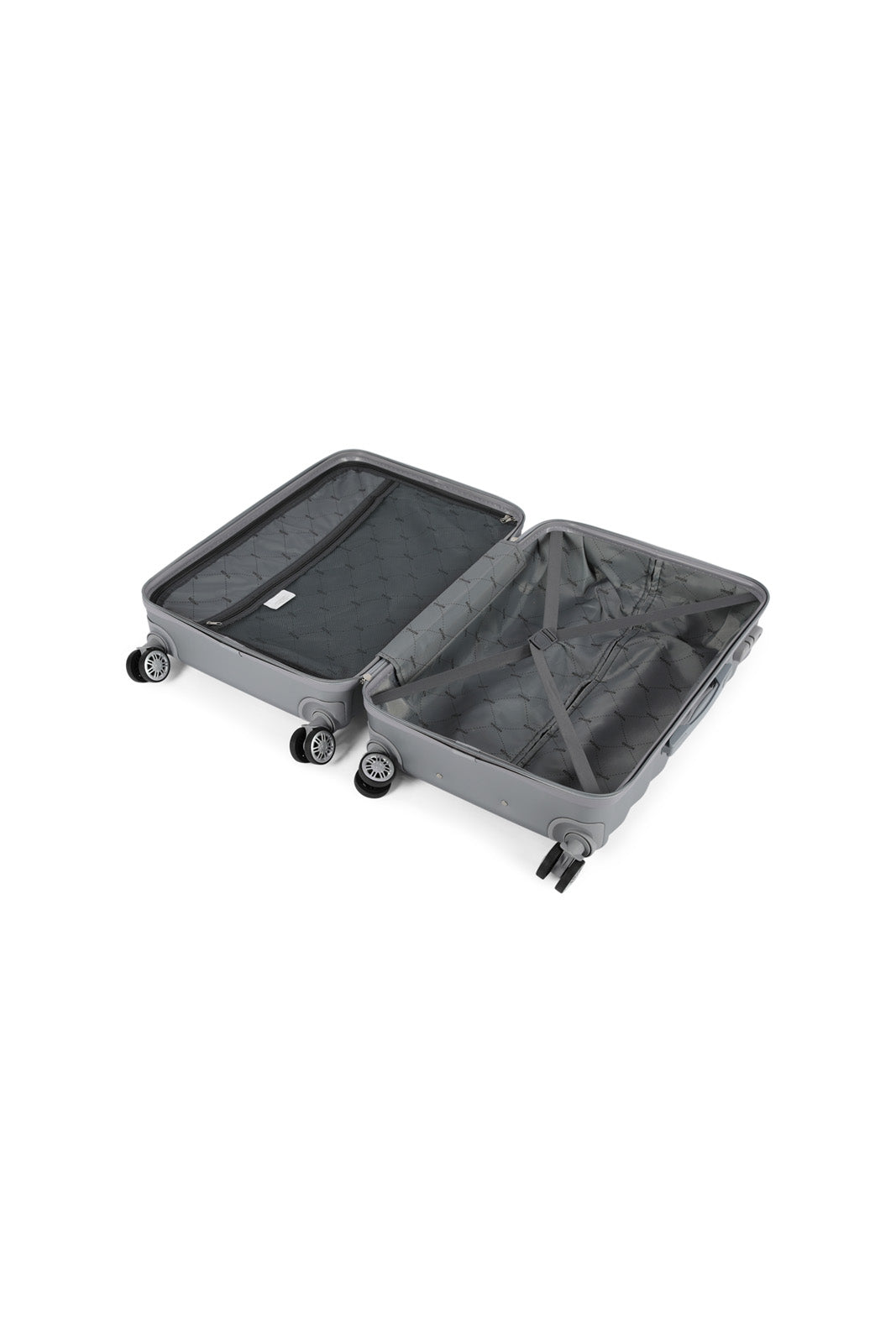 Redtag-Silver-Color-Hard-Abs-Trolley-Lugage-(24-Inch)-Category:Luggage-Trolleys,-Colour:Silver,-Deals:New-In,-Dept:Home,-Filter:Travel-Accessories,-LUG-Luggage-Trolleys,-New-In-LUG-ACC,-Non-Sale,-Section:Homewares,-W22O-Travel-Accessories-