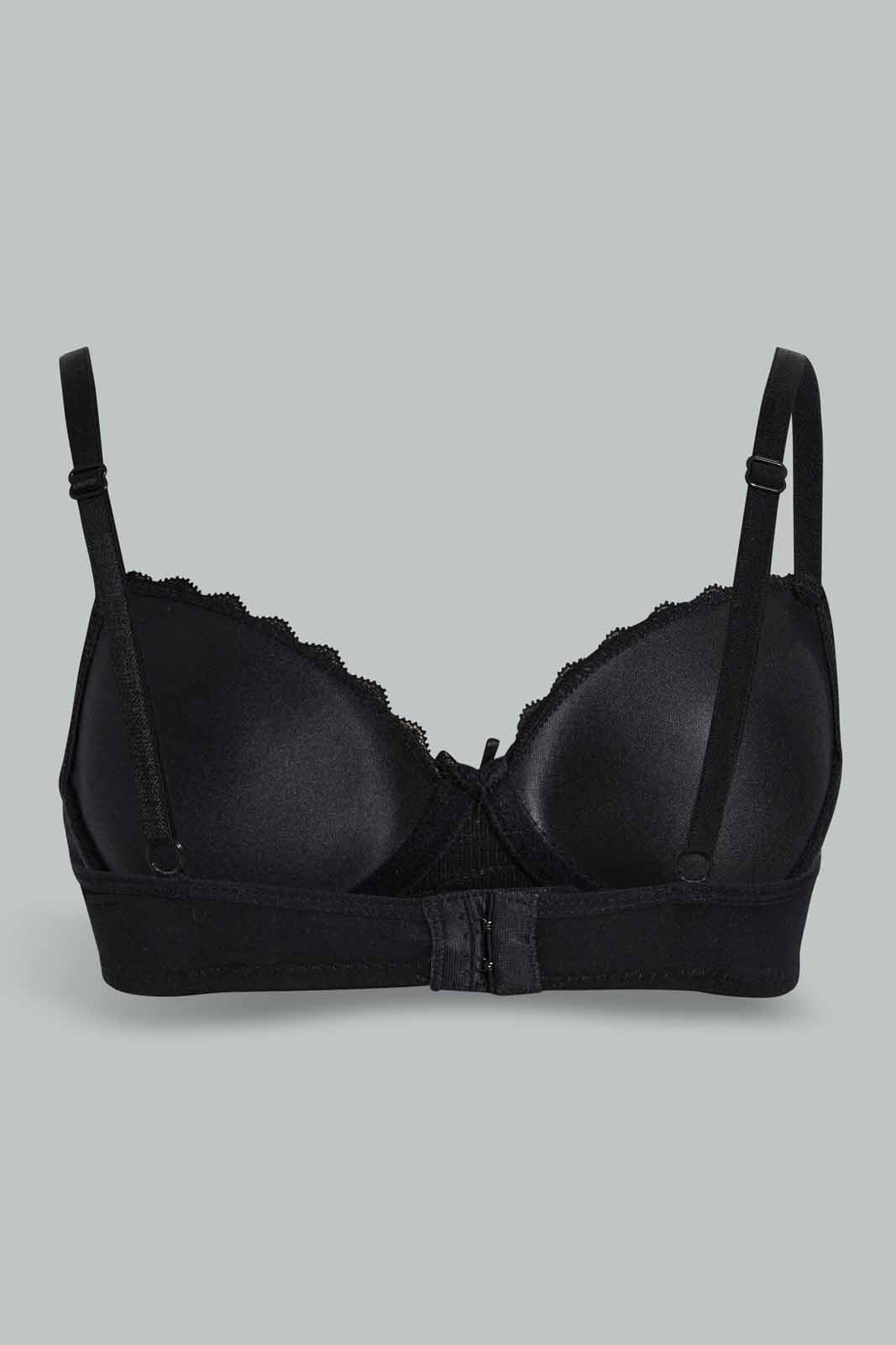 Black Padded Bra For Senior Girls (Pack of 2)