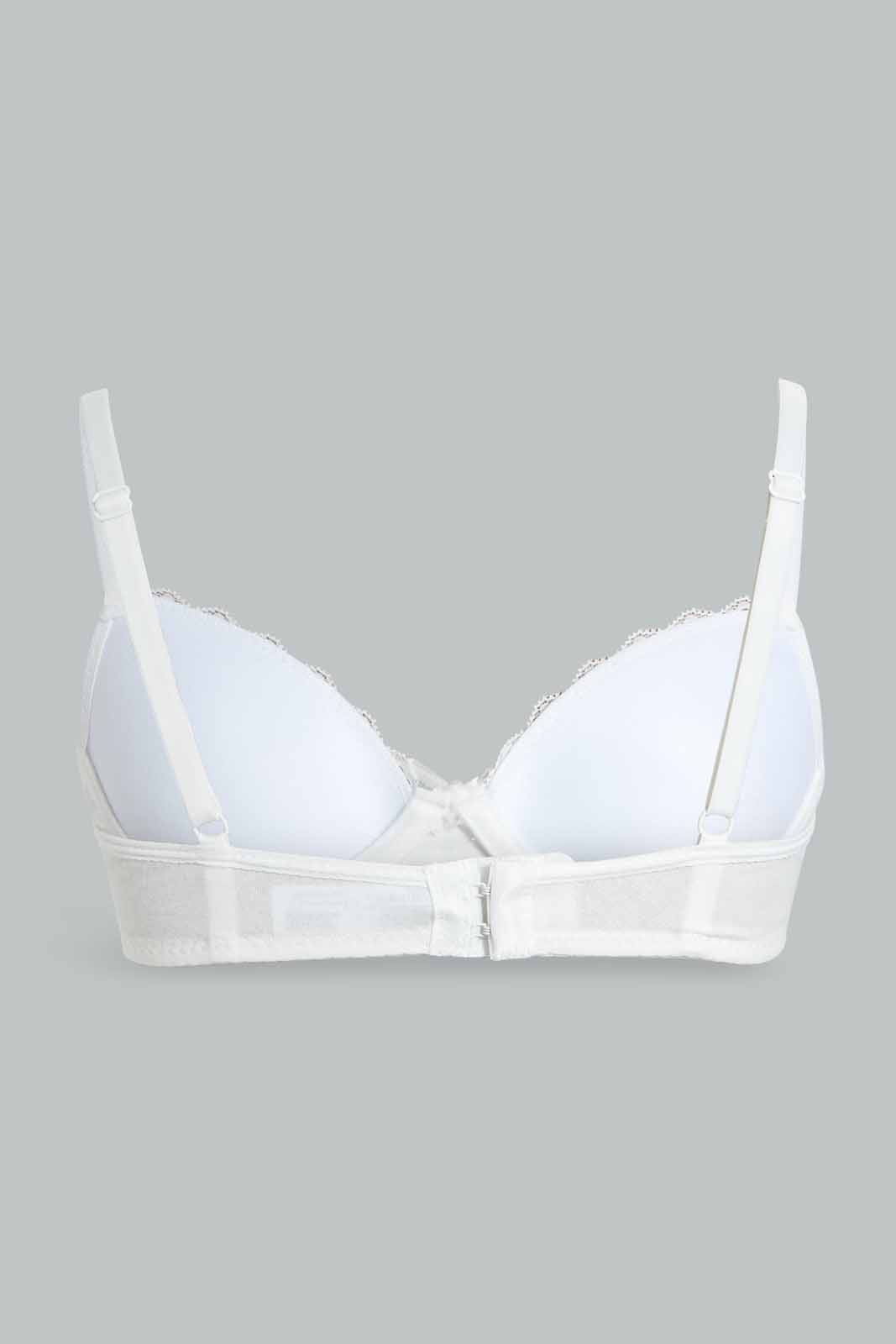 White Padded Bra For Senior Girls (Pack of 2)