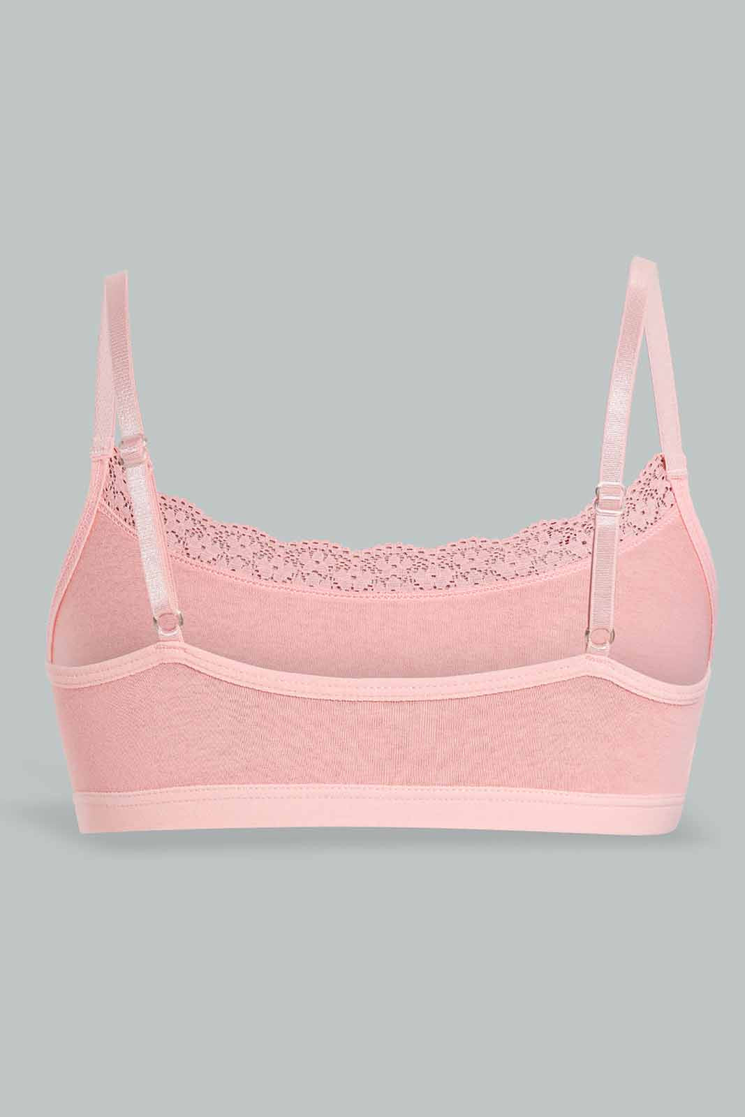 White And Pink Bra For Senior Girls (Pack of 3)