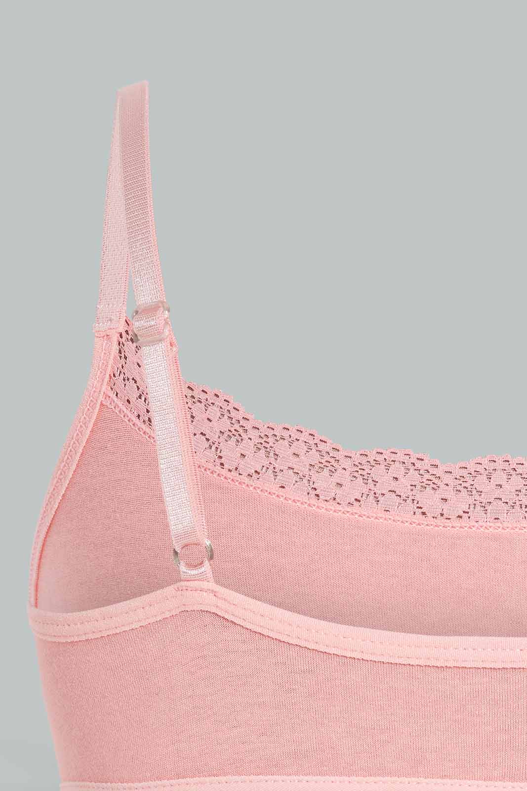 White And Pink Bra For Senior Girls (Pack of 3)