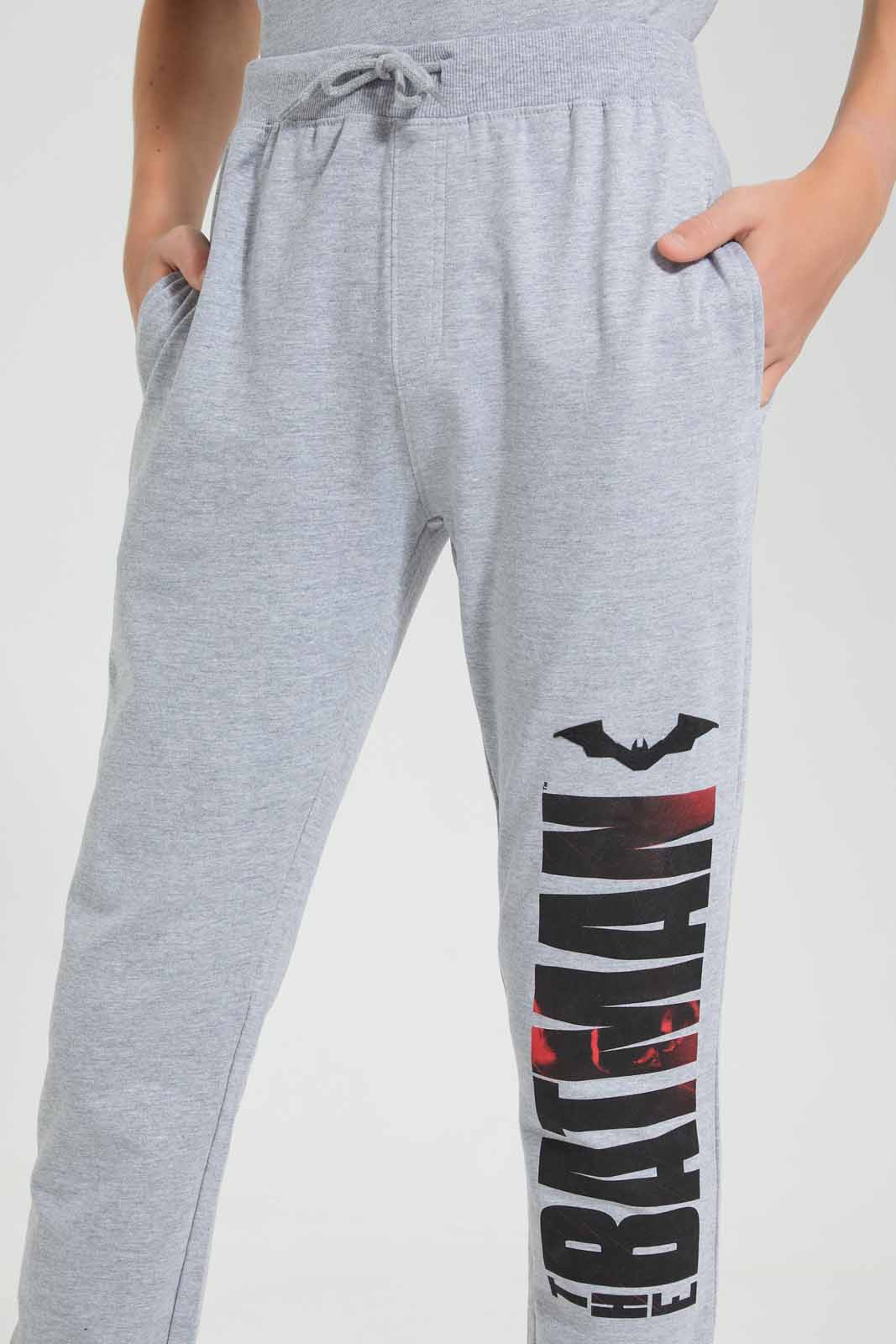 Redtag-Grey-Mel-Batman-Active-Pant-BSR-Joggers,-Category:Joggers,-CHR,-Colour:Grey,-Deals:New-In,-Filter:Senior-Boys-(9-to-14-Yrs),-New-In-BSR-APL,-Non-Sale,-S22D,-Section:Boys-(0-to-14Yrs)-Senior-Boys-9 to 14 Years