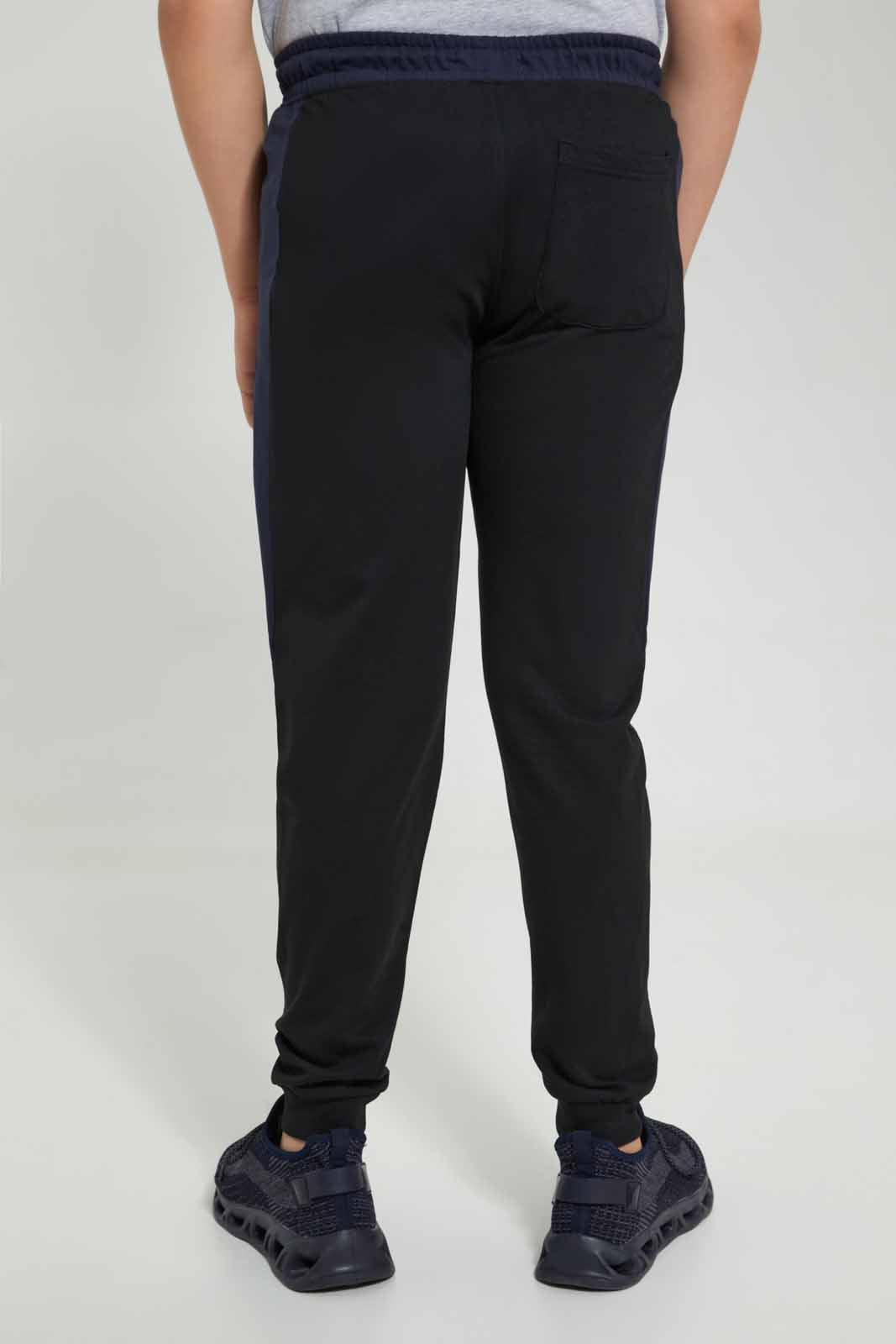 Redtag-Navy-Plain-Jogger-Pant-Joggers-Senior-Boys-9 to 14 Years