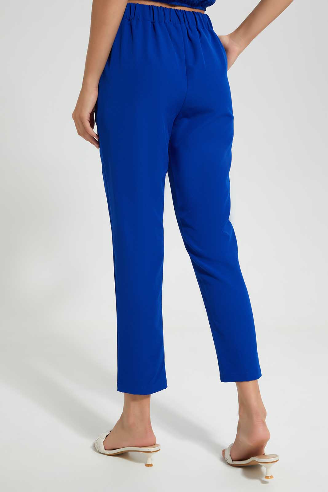 Redtag-Royal-Blue-Pant-Category:Trousers,-Colour:Royal,-Deals:New-In,-Filter:Women's-Clothing,-LDC,-LDC-Trousers,-New-In-LDC,-Non-Sale,-Section:Women,-W22O-Women's-