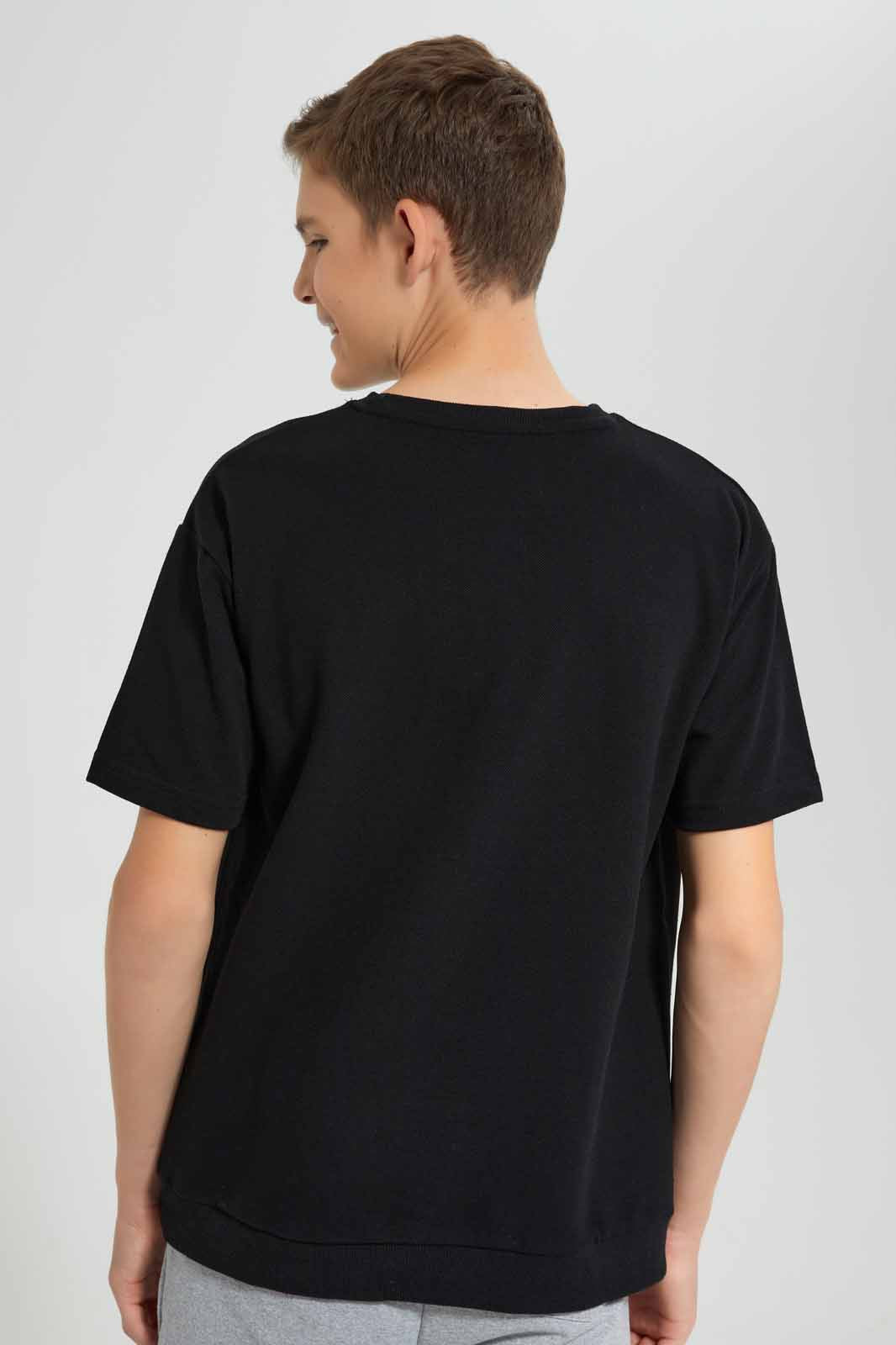 Redtag-Black-Pique-Sweatshirt-BSR-Sweatshirts,-Category:Sweatshirts,-Colour:Black,-Filter:Senior-Boys-(9-to-14-Yrs),-New-In,-New-In-BSR,-Non-Sale,-S22D,-Section:Kidswear--