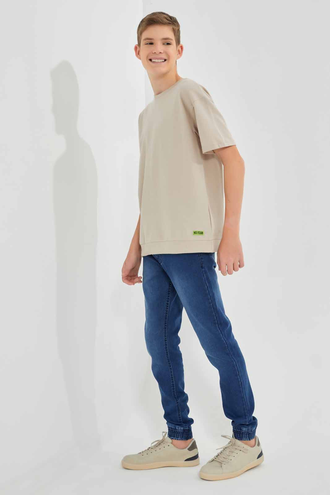 Redtag-Beige-Pique-Sweatshirt-BSR-Sweatshirts,-Category:Sweatshirts,-Colour:Beige,-Filter:Senior-Boys-(9-to-14-Yrs),-New-In,-New-In-BSR,-Non-Sale,-S22D,-Section:Kidswear--