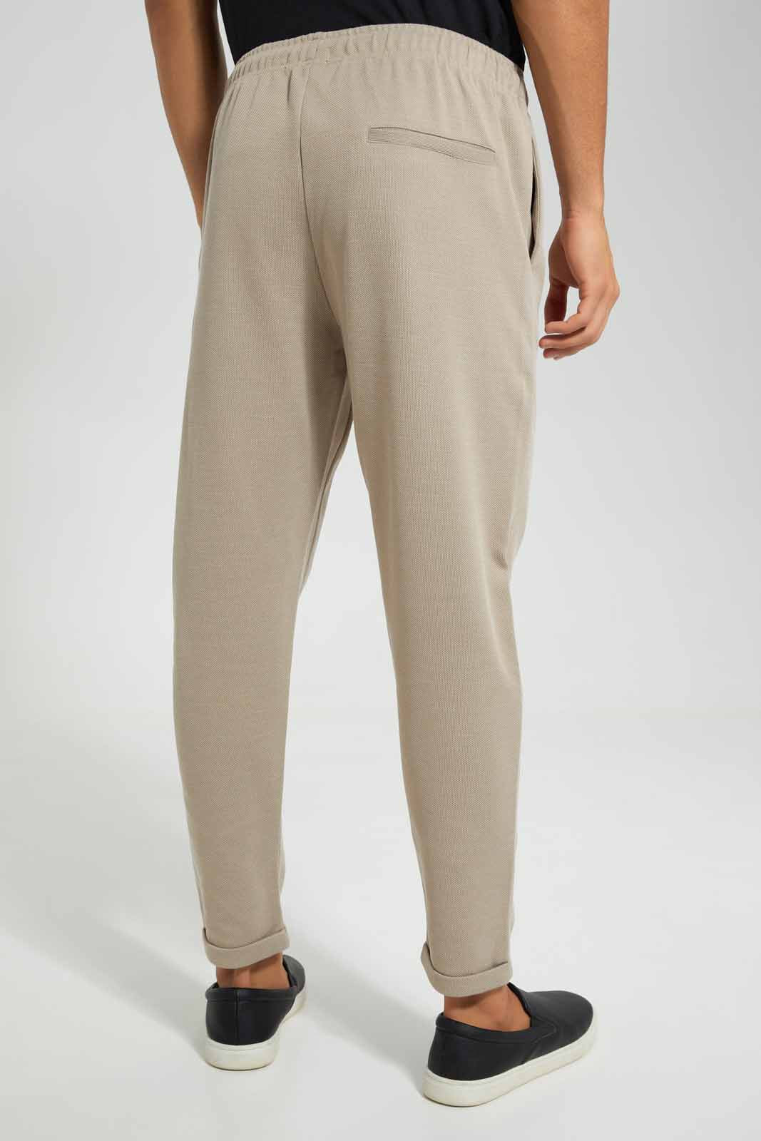 Redtag-Beige-Pull-On-Trouser-Category:Joggers,-Colour:Beige,-Deals:New-In,-EID,-Filter:Men's-Clothing,-Men-Joggers,-New-In-Men,-Non-Sale,-Section:Men,-W22O-Men's-