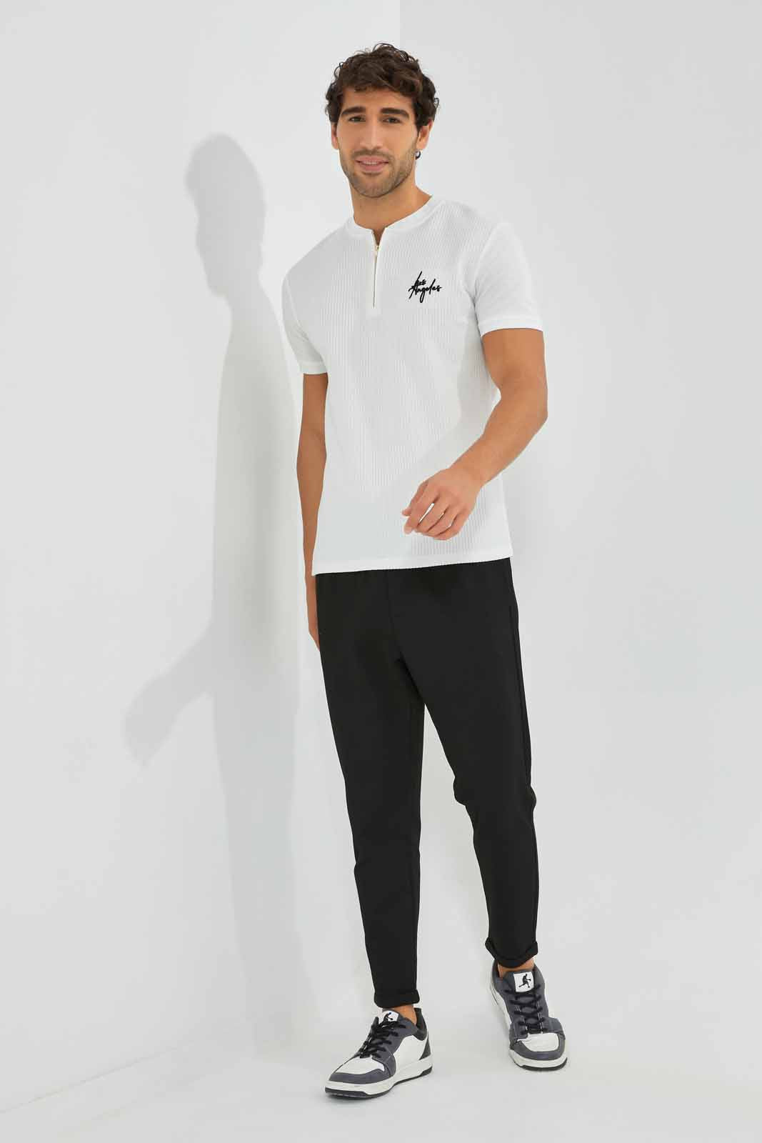 Redtag-Black-Pull-On-Trouser-Category:Joggers,-Colour:Black,-Deals:New-In,-EID,-Filter:Men's-Clothing,-Men-Joggers,-New-In-Men,-Non-Sale,-Section:Men,-W22O-Men's-