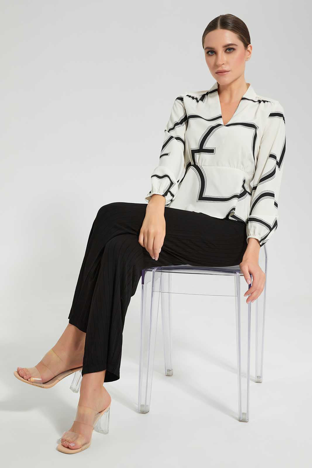 Redtag-Assorted-Front-Tie-Up-Wrap-Longsleeve-Top-Category:Blouses,-Colour:Assorted,-Deals:New-In,-Filter:Women's-Clothing,-LEC,-LEC-Blouses,-New-In-LEC,-Non-Sale,-S22D,-Section:Women-Women's-