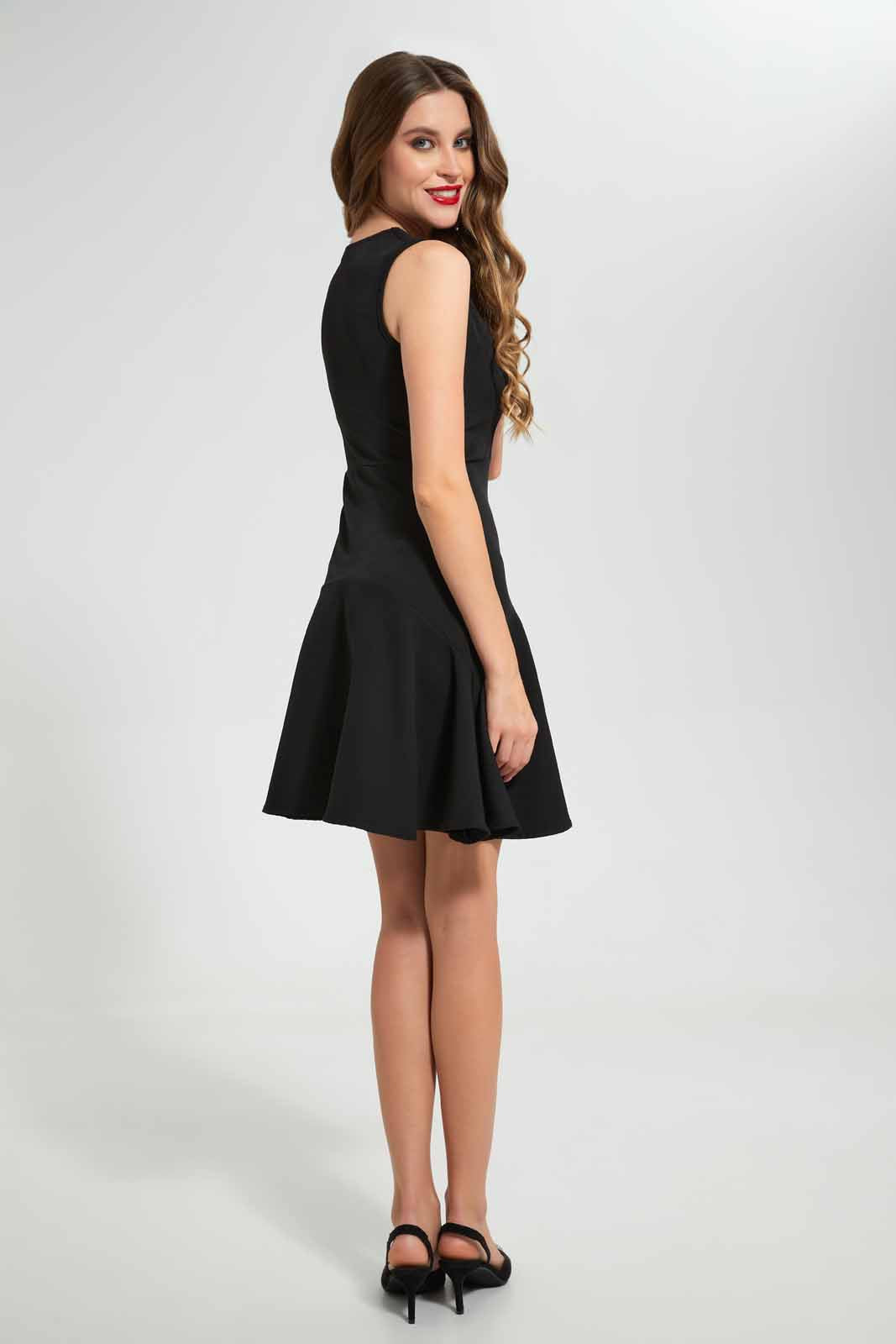 Redtag-Assorted-Sleeveless-Gathered-Bottom-Hem-Dress-Cropped-Tops-Women's-