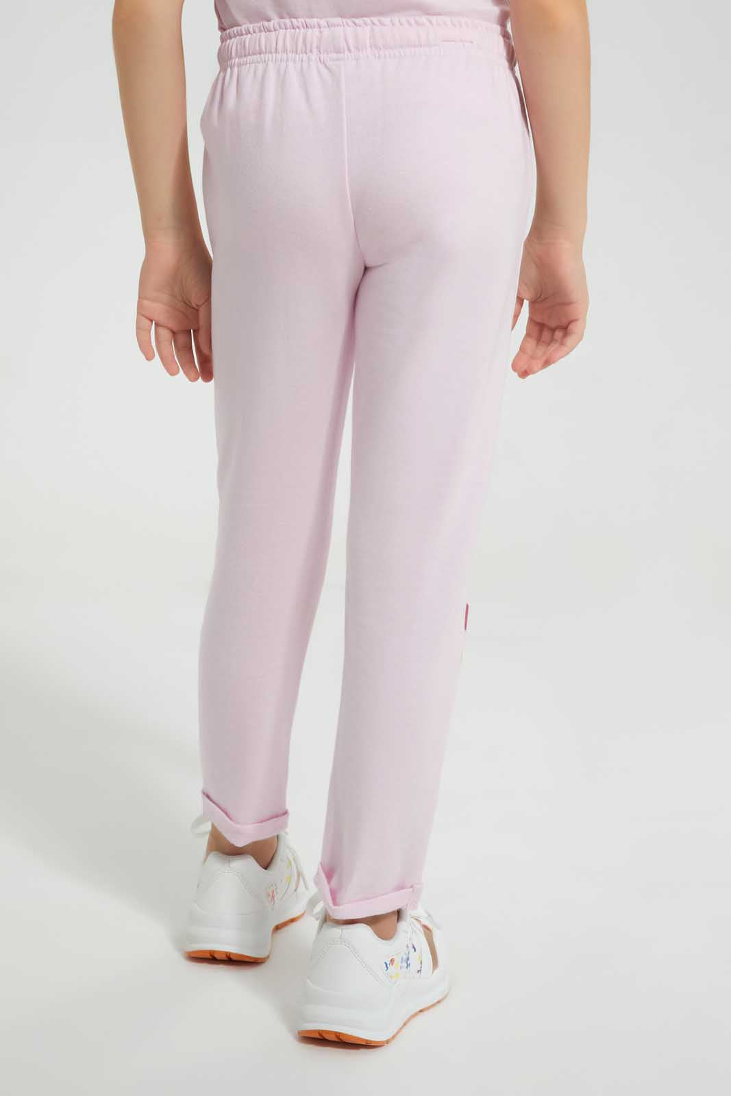 Redtag-Fuschia-Jogger--Pants-Joggers-Girls-2 to 8 Years