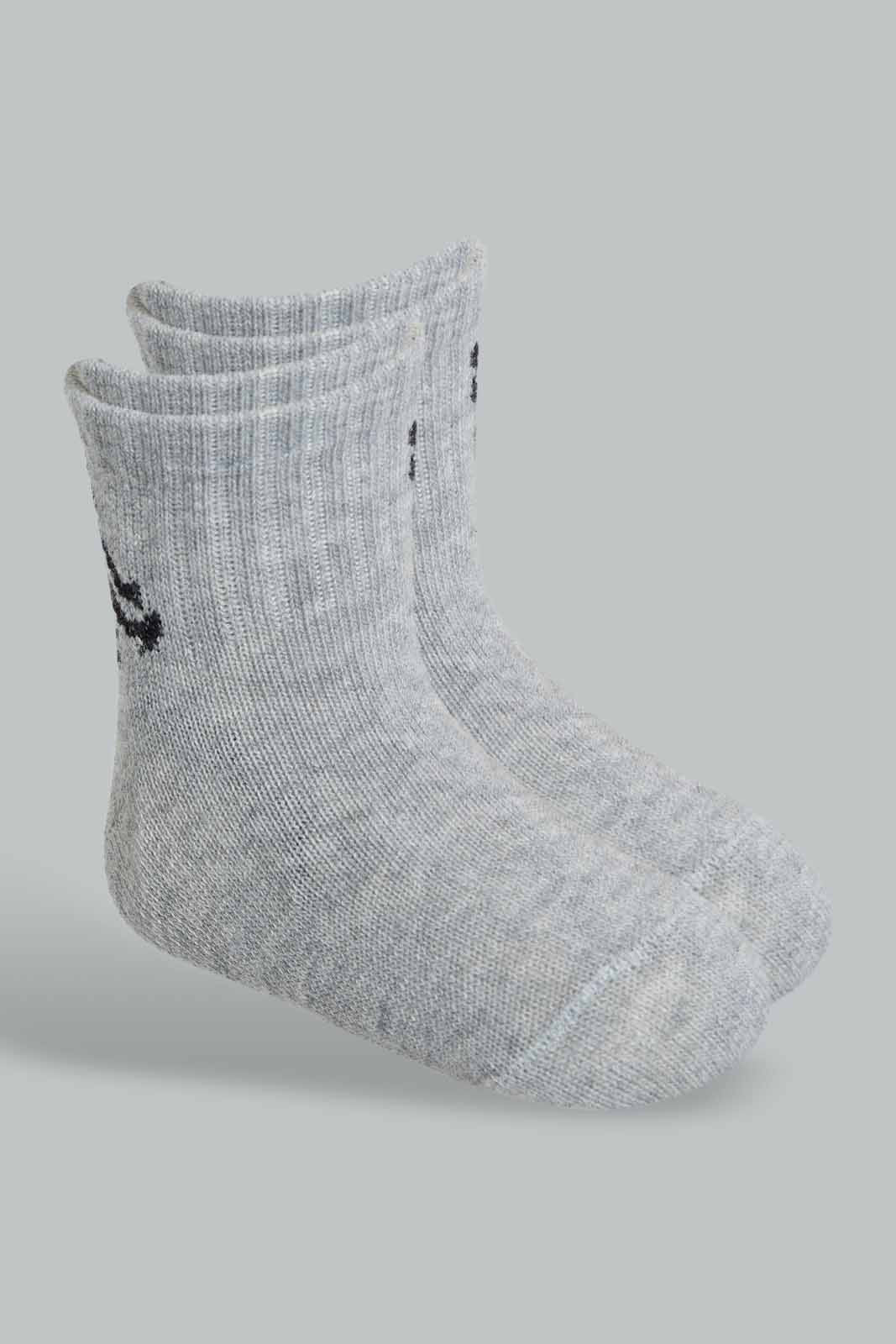Redtag-Grey-White-Red-And-Black-4-Pack-Socks-(Ankle-Length)-365,-Category:Socks,-Colour:Assorted,-Filter:Infant-Boys-(3-to-24-Mths),-Infant-Boys-Socks,-New-In,-New-In-INB,-Non-Sale,-Section:Kidswear-Infant-Boys-