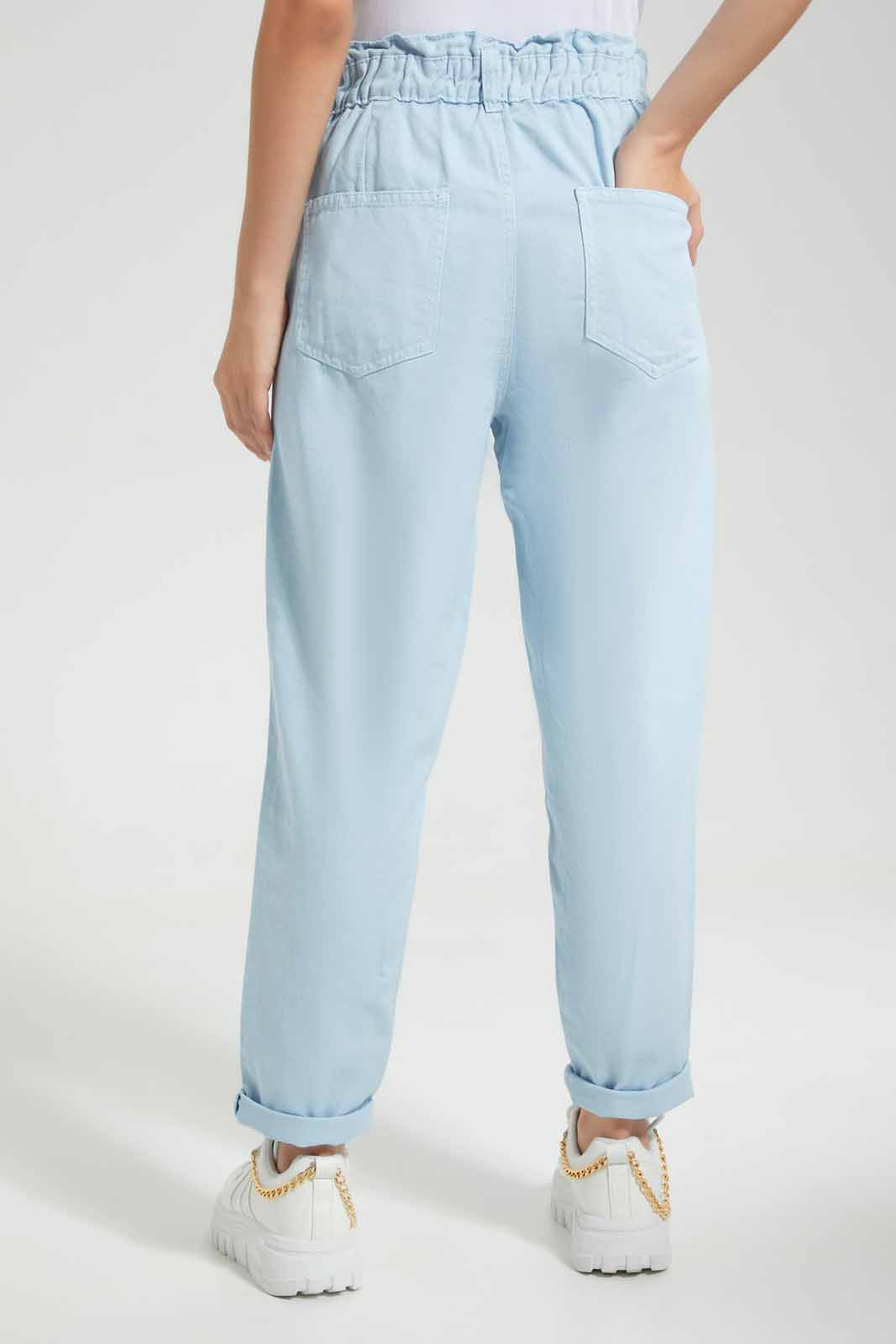 Redtag-Blue-Baggy-Fit-Trouser-Category:Jeans,-Colour:Black,-Deals:New-In,-Filter:Women's-Clothing,-New-In-Women,-Non-Sale,-S22D,-Section:Women,-TBL,-Women-Jeans-Women's-