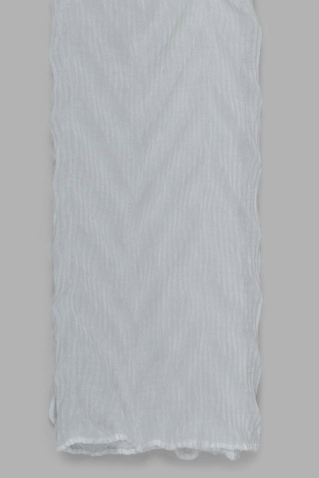 Redtag-White-Crinkle-Scarf-Category:Scarves,-Colour:White,-Filter:Girls-Accessories,-GIR-Scarves,-New-In,-New-In-GIR-ACC,-Non-Sale,-Section:Girls-(0-to-14Yrs),-W22O-Girls-