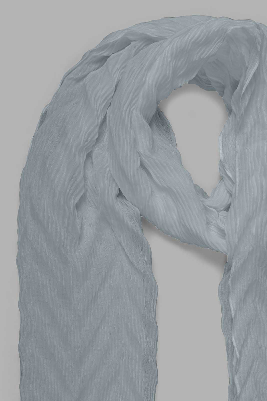 Redtag-Grey-Crinkle-Scarf-Category:Scarves,-Colour:Grey,-Filter:Girls-Accessories,-GIR-Scarves,-New-In,-New-In-GIR-ACC,-Non-Sale,-Section:Girls-(0-to-14Yrs),-W22O-Girls-