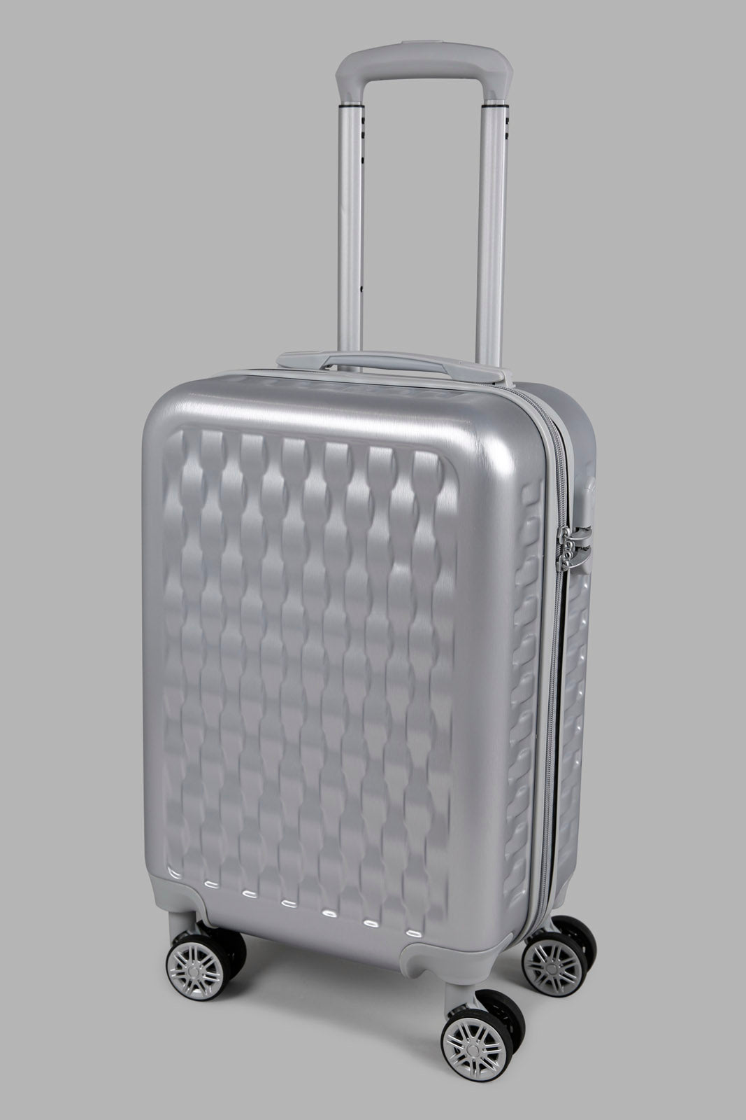 Silver Hard Trolley Luggage (20 Inch)